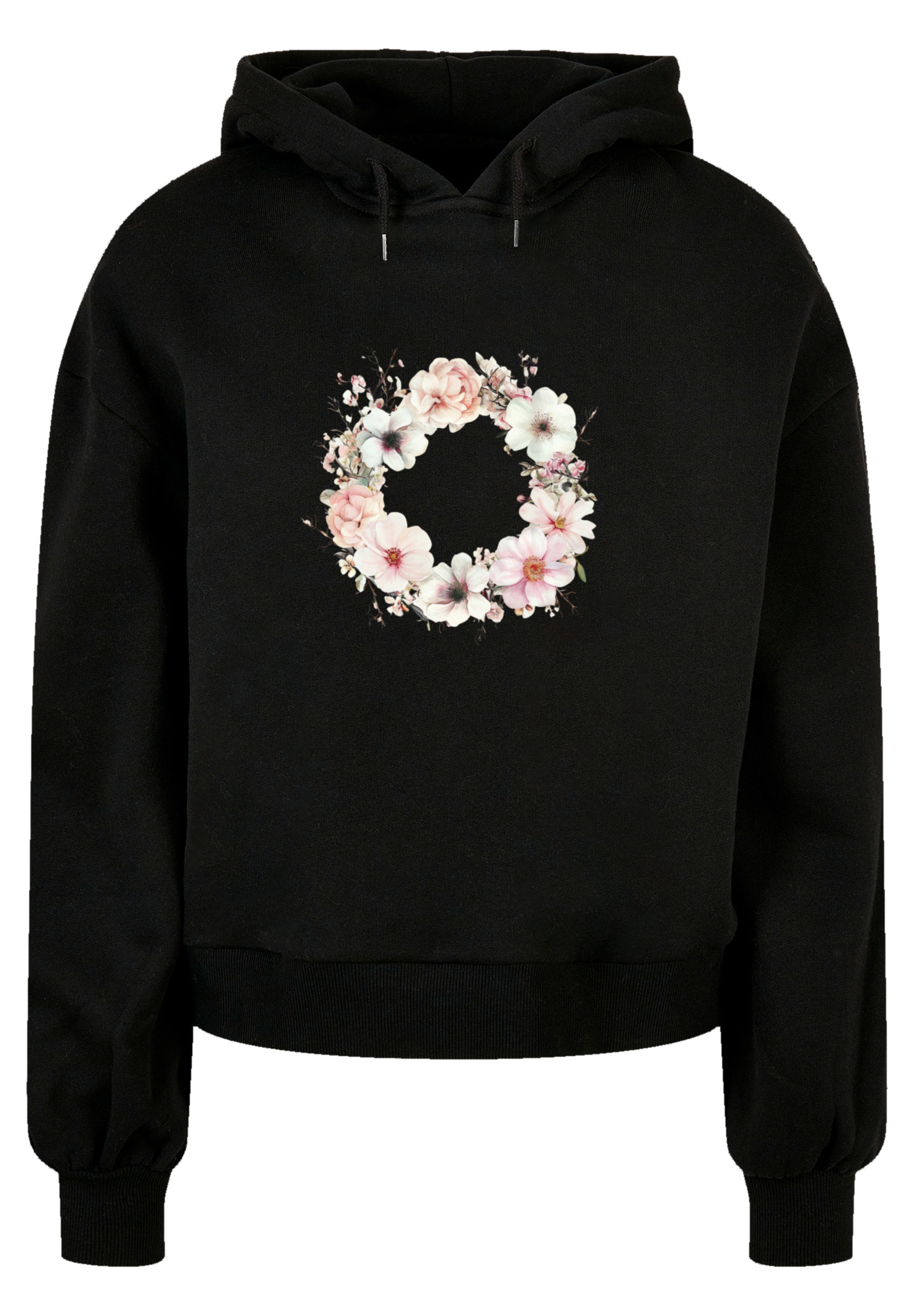 F4NT4STIC Sweatshirt »Rosa Blumenkranz«, Premium Qualität