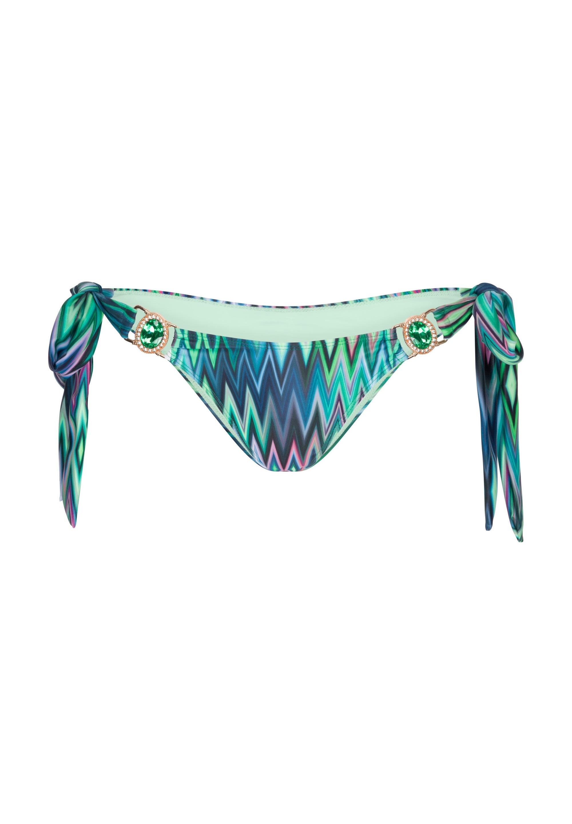 Moda Minx Bikini-Hose »Chic in Chevron«, (1 St., Panty), mit seitlichem Bindeband