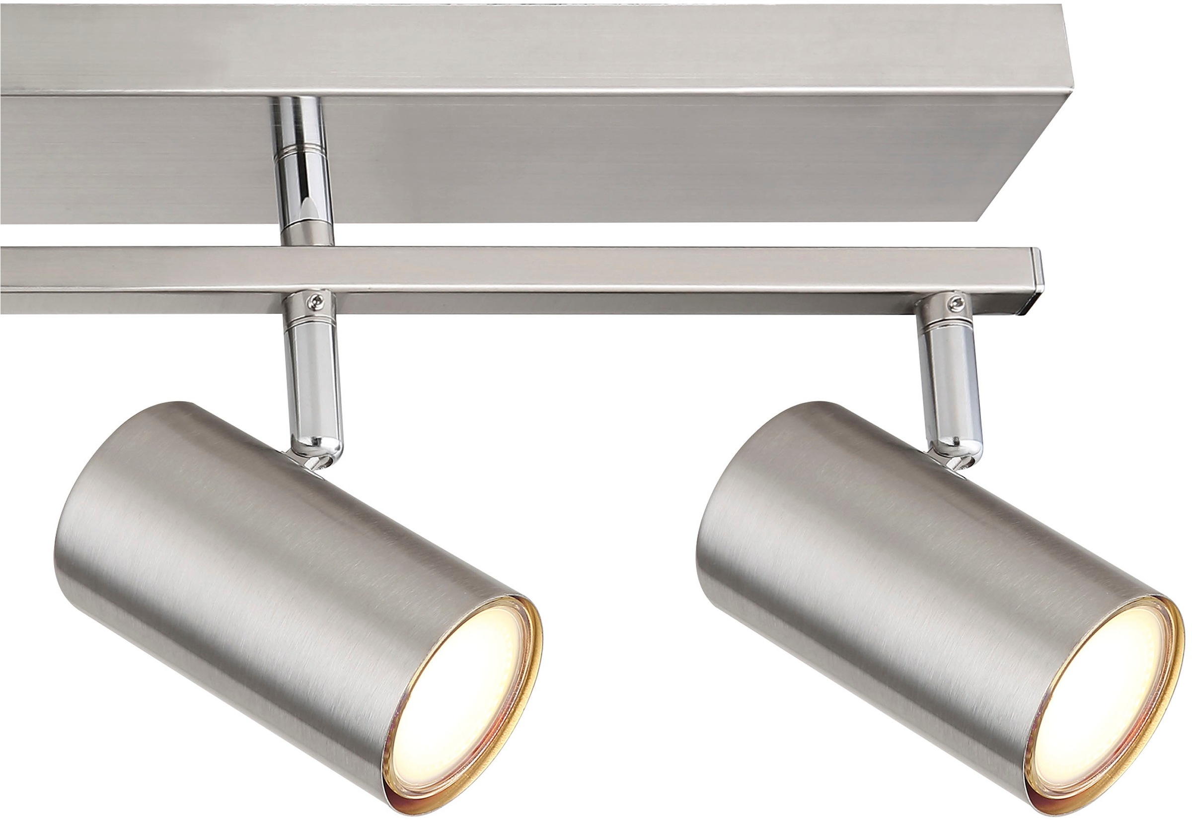 GLOBO LIGHTING Deckenspot »ROBBY« GU10 1 Stk. Strahler Nickel/Chrom, schwenkbar, GU10