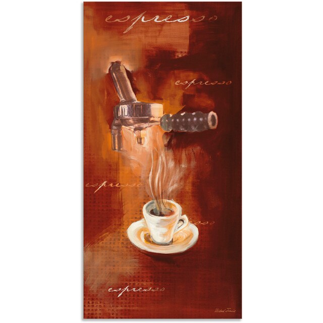 Poster Getränke, St.), Leinwandbild, kaufen Wandaufkleber | (1 oder als Größen Artland Wandbild I«, versch. in Alubild, BAUR »Espresso