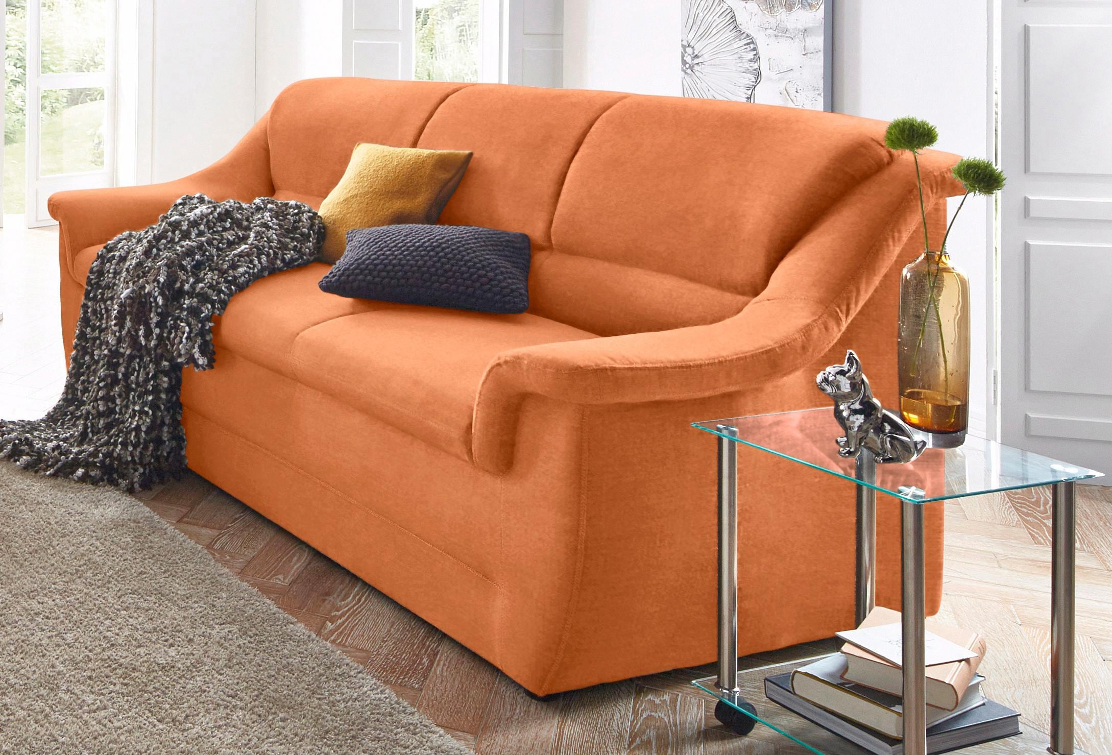 DOMO collection 3-Sitzer "Lale formschönes & komfortables Sofa, zeitlos & elegant, Breite 198cm" optimal für kleinere Räume