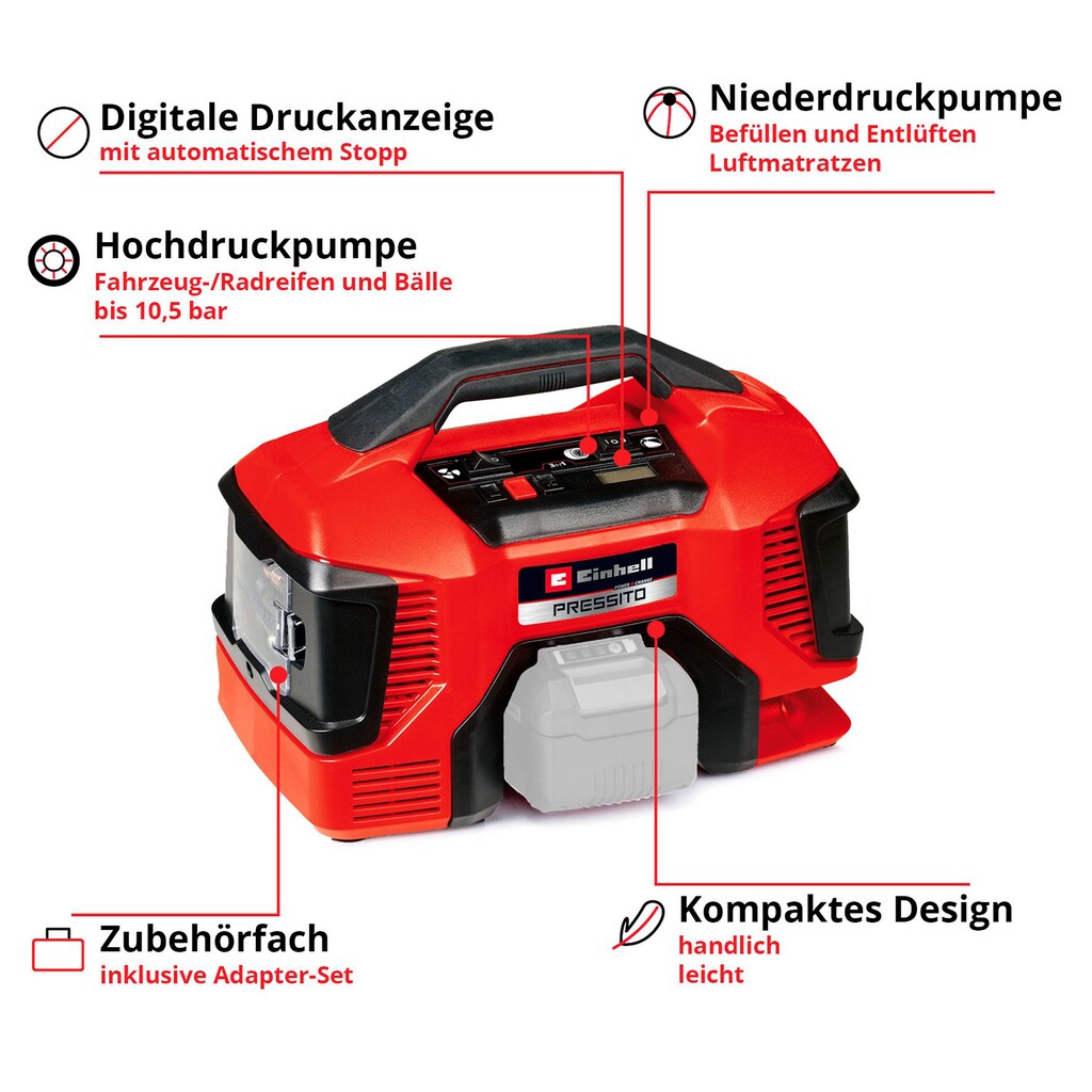 Einhell Kompressor »PRESSITO 18/21«, ohne Akku