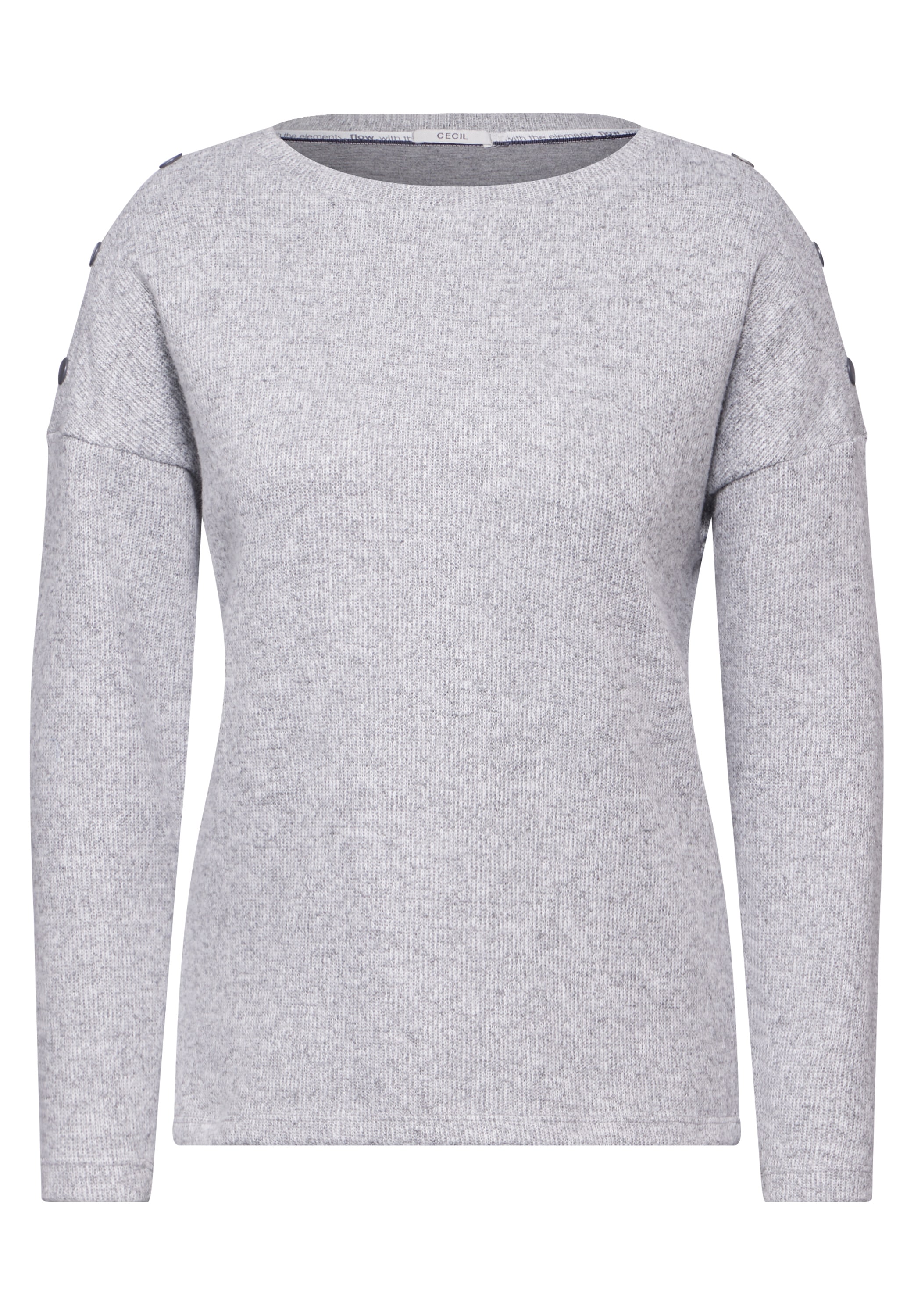 Cecil Langarmshirt, aus softem Materialmix