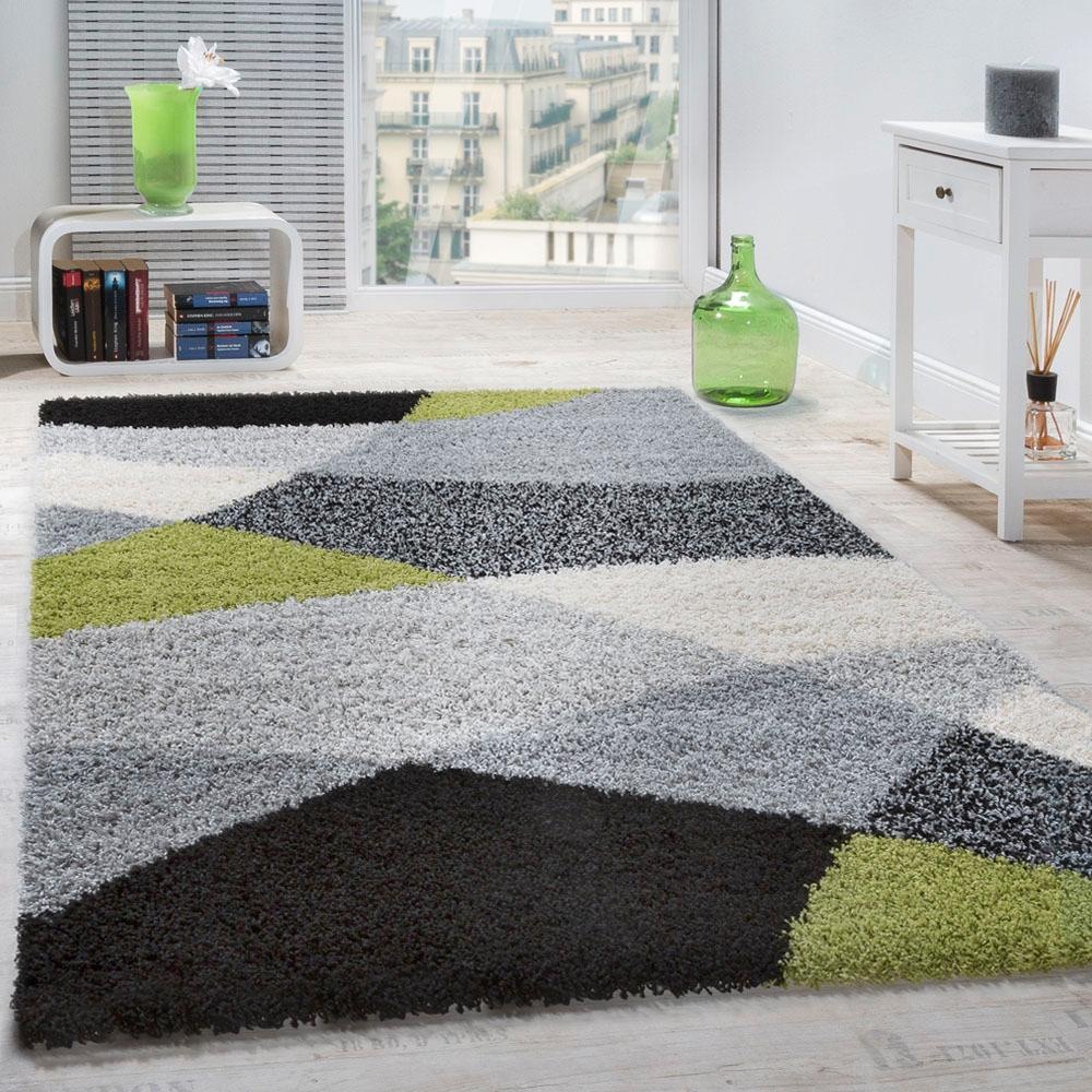 Paco Home Hochflor-Teppich »Mango 308«, rechteckig, 34 mm Höhe, weicher Shaggy, modernes Design, ideal im Wohnzimmer & Schlafzimmer
