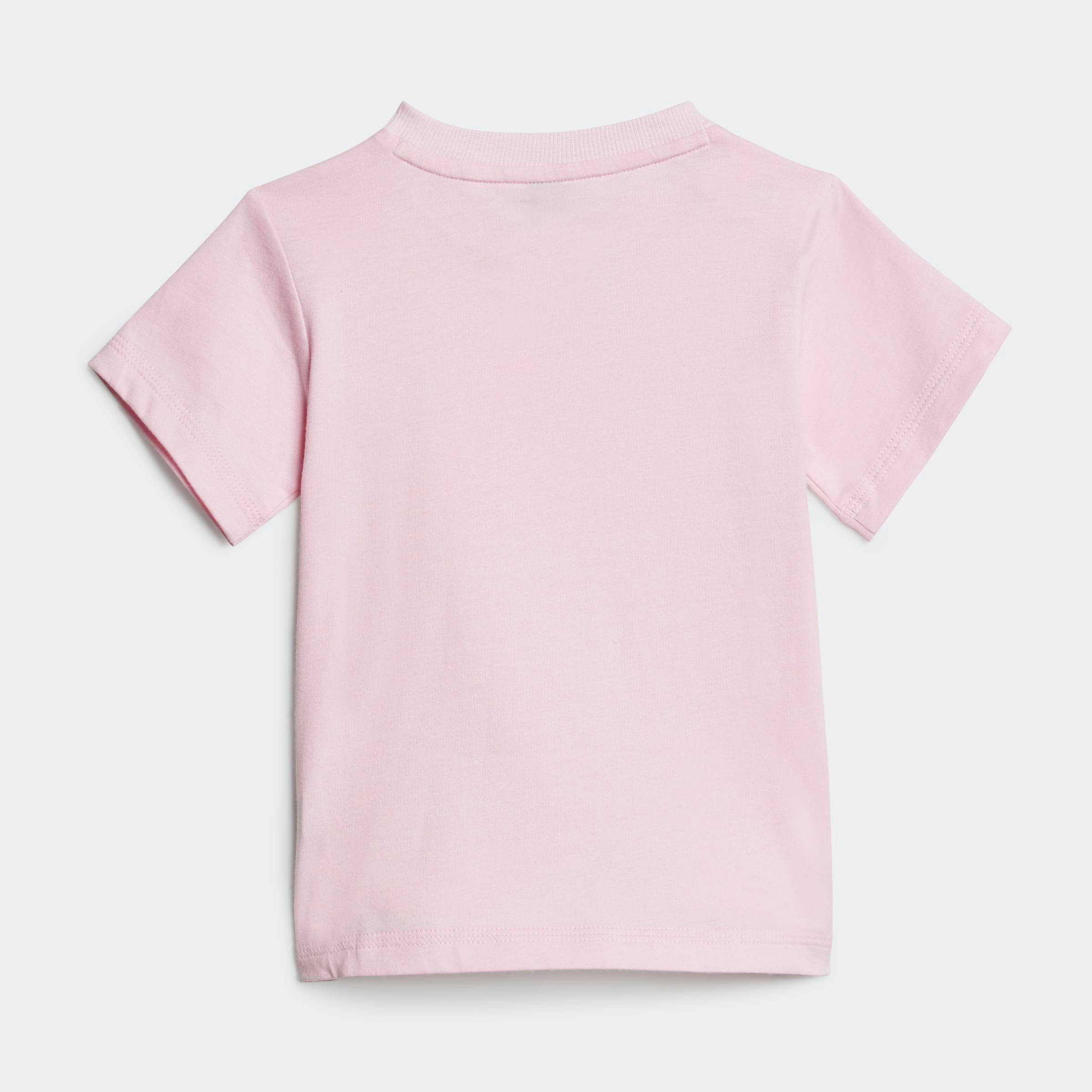 Adidas Ensemble Essentials Tee Clear Pink / White 0-3 Mois Garçons,Filles 2