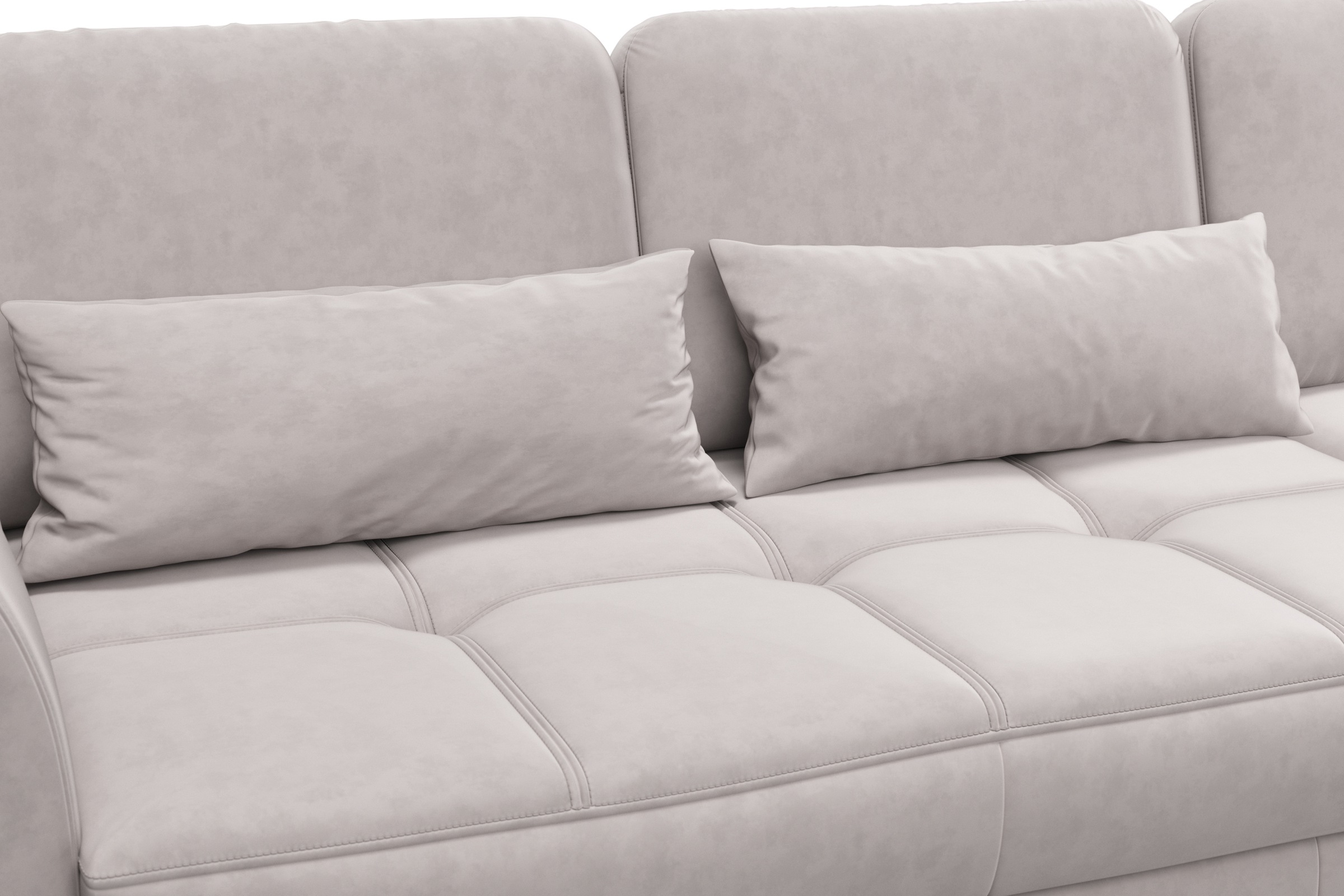 sit&more Ecksofa »Bendigo L-Form«, inklusive Sitztiefenverstellung, Bodenfreiheit 15 cm, 2 Fußfarben
