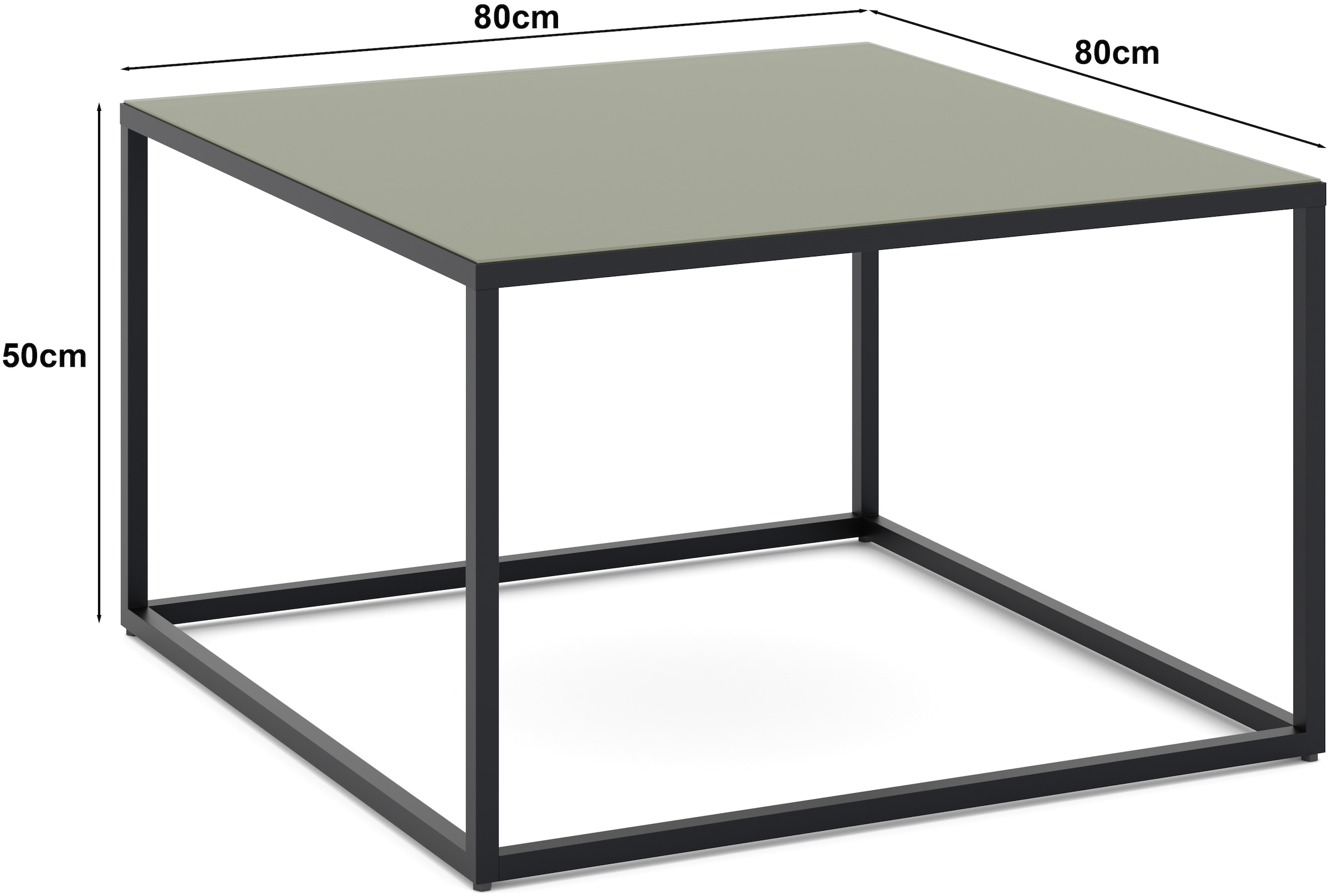 set one by Musterring Couchtisch »Reno« 1 Stk. tlg. Maße (BxHxT in cm) 80 x 50 x 80
