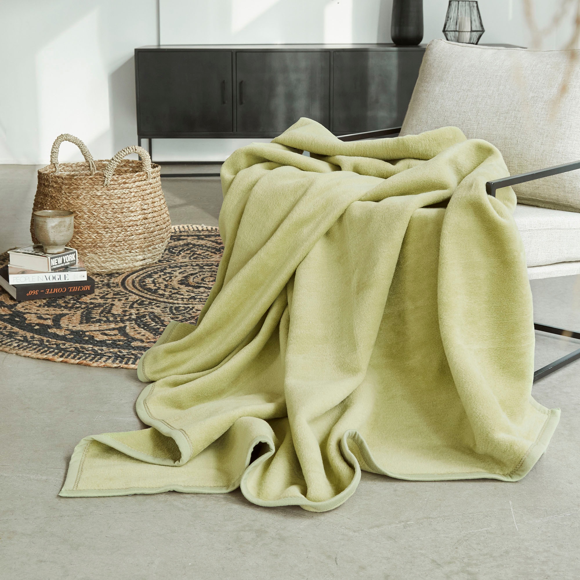 IBENA Kniedecke »Uni Kniedecke Luxus«, unifarbenes Design