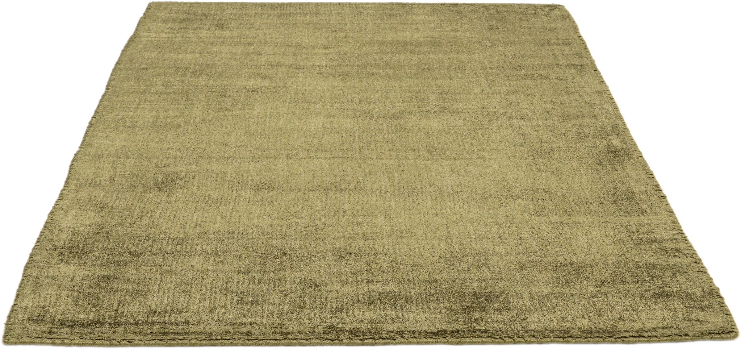 TOM TAILOR HOME Teppich »Shine uni«, rechteckig, 8 mm Höhe, Handweb Teppich, 100% Viskose, handgewebt, mit elegantem Schimmer