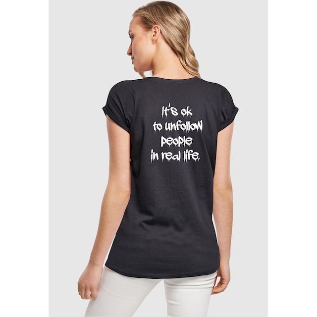 T-Shirt Ladies Shoulder kaufen BAUR »Damen Extended | (1 tlg.) Merchcode online Unfollow Tee«,