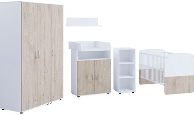 Lüttenhütt Babymöbel-Set, 6-teilig, bestehend aus: Babybett LF 70 x 140 cm, Kommode,... kaufen