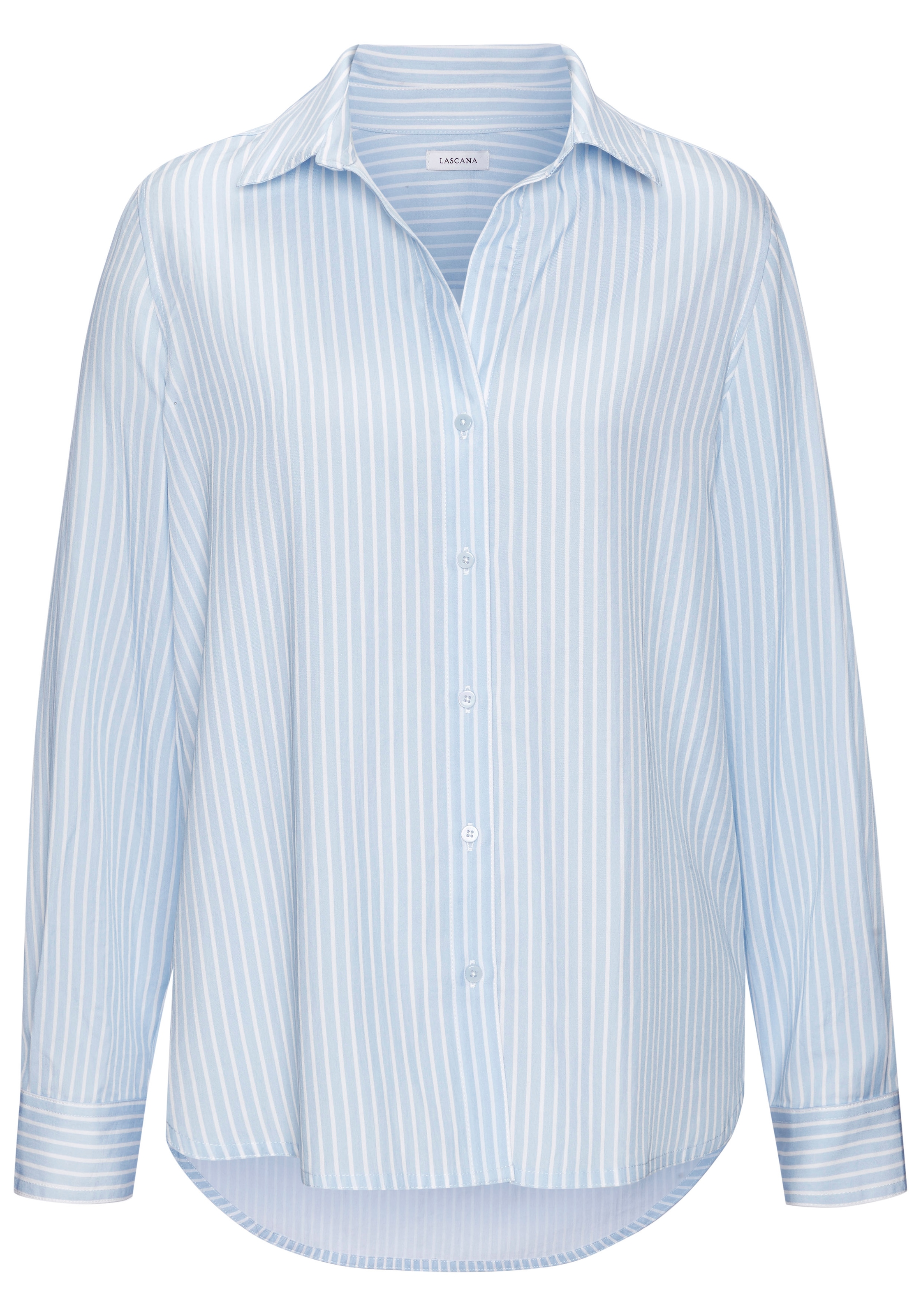 LASCANA Hemdbluse aus Lyocellqualität, Streifenbluse günstig online kaufen