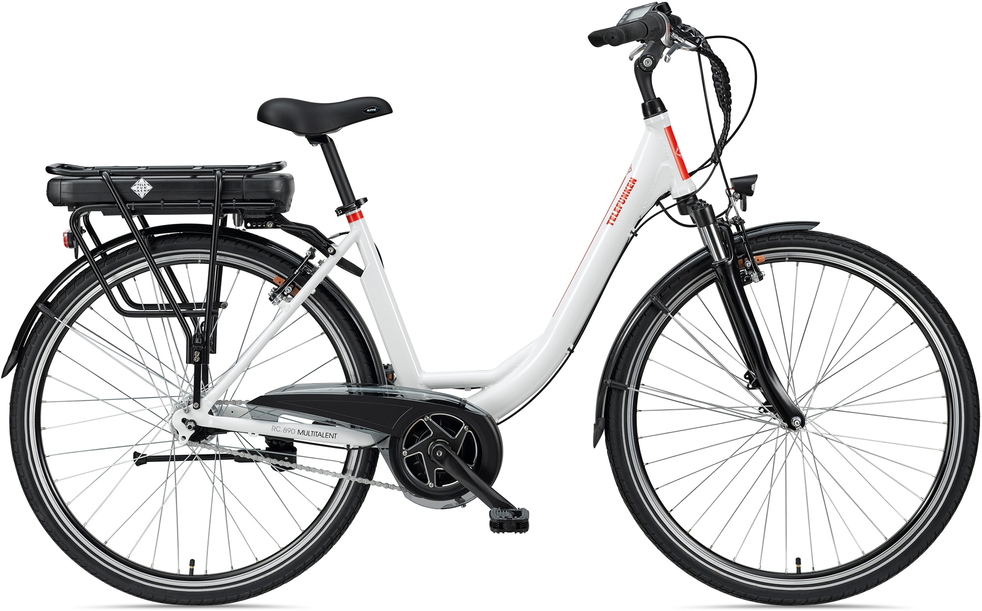 Telefunken E-Bike »Multitalent RC890«, 7 Gang, Shimano, Nexus, Mittelmotor 250 W, ebike Damen