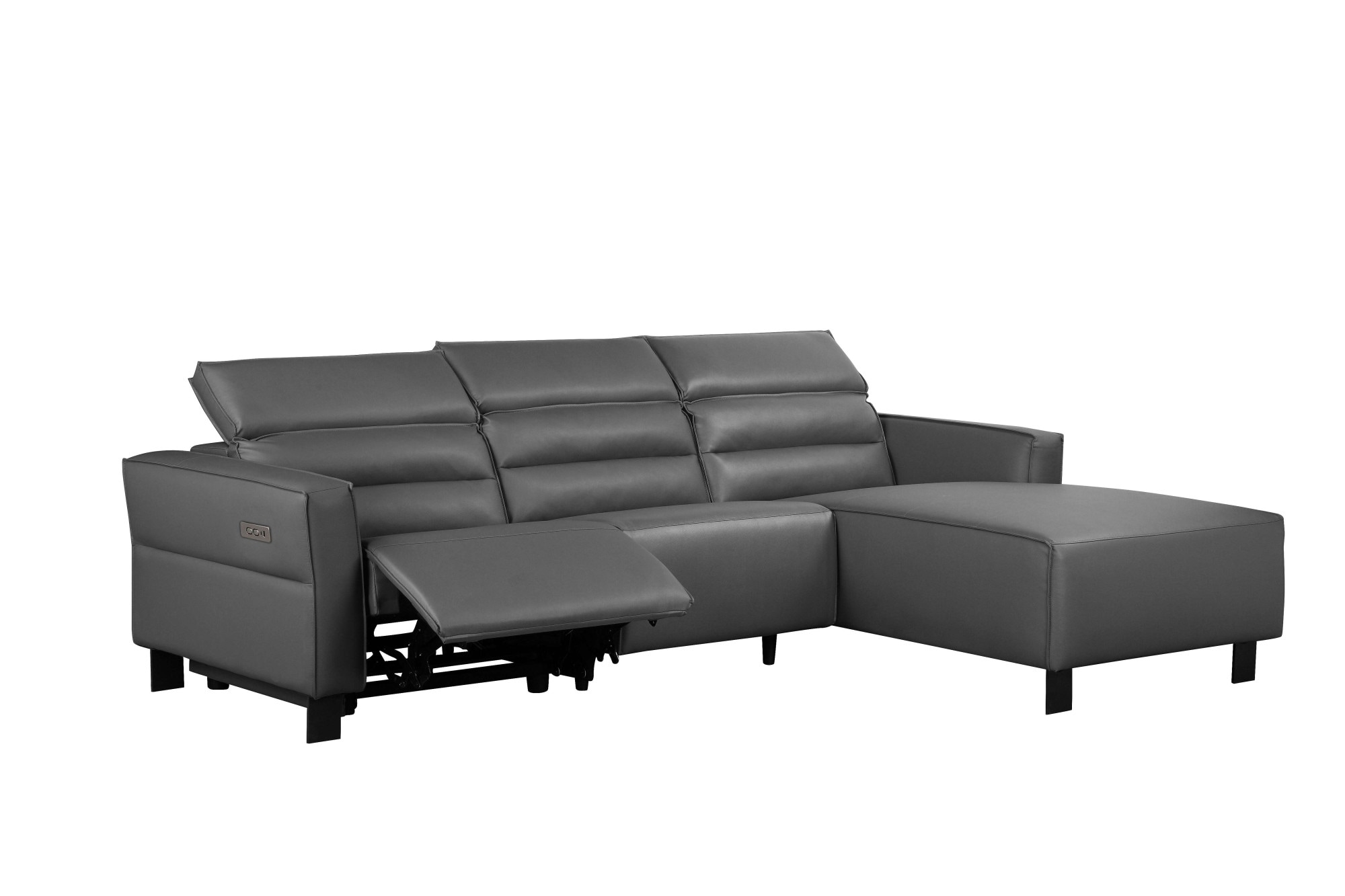 Places of Style Ecksofa »Carpari, L-Form, 263 cm, mit manueller o. elektrischer Relaxfunktion«, und USB/ Kopfteilverstellg