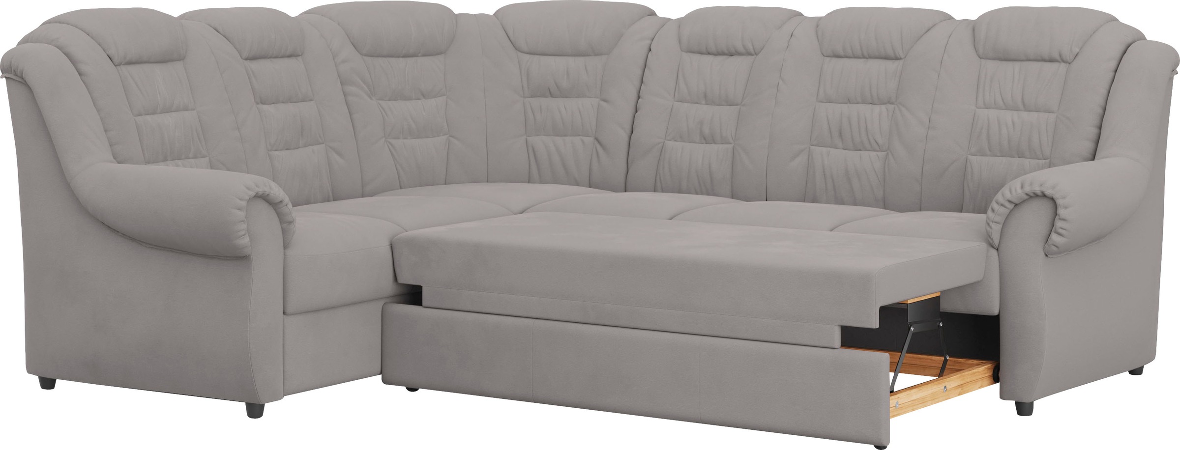 Home affaire Ecksofa »Boston L-Form«, mit hoher Rückenlehne, wahlweise mit Bettfunktion & Stauraum