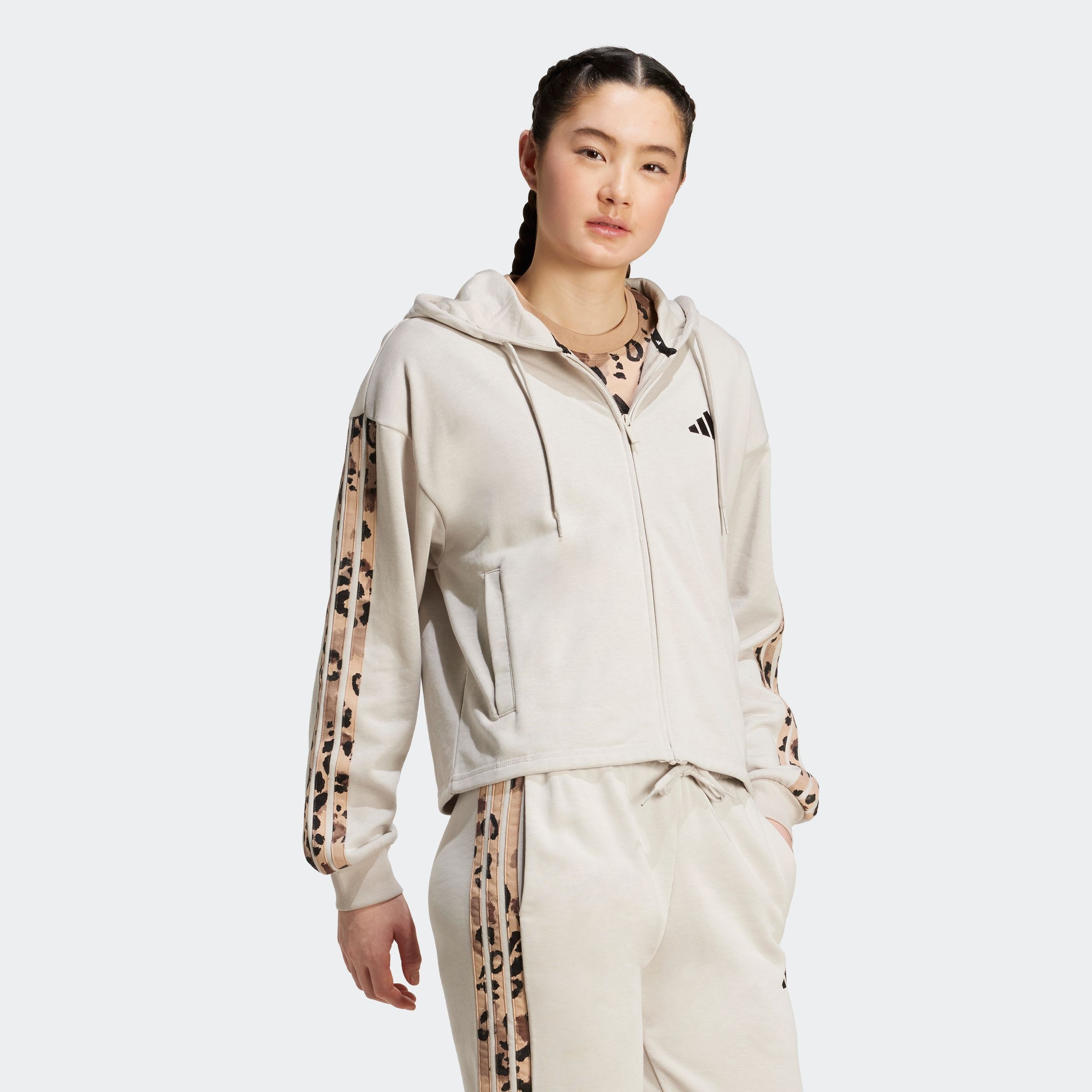 adidas Sportswear Kapuzensweatshirt "W AOP FT FZ" günstig online kaufen