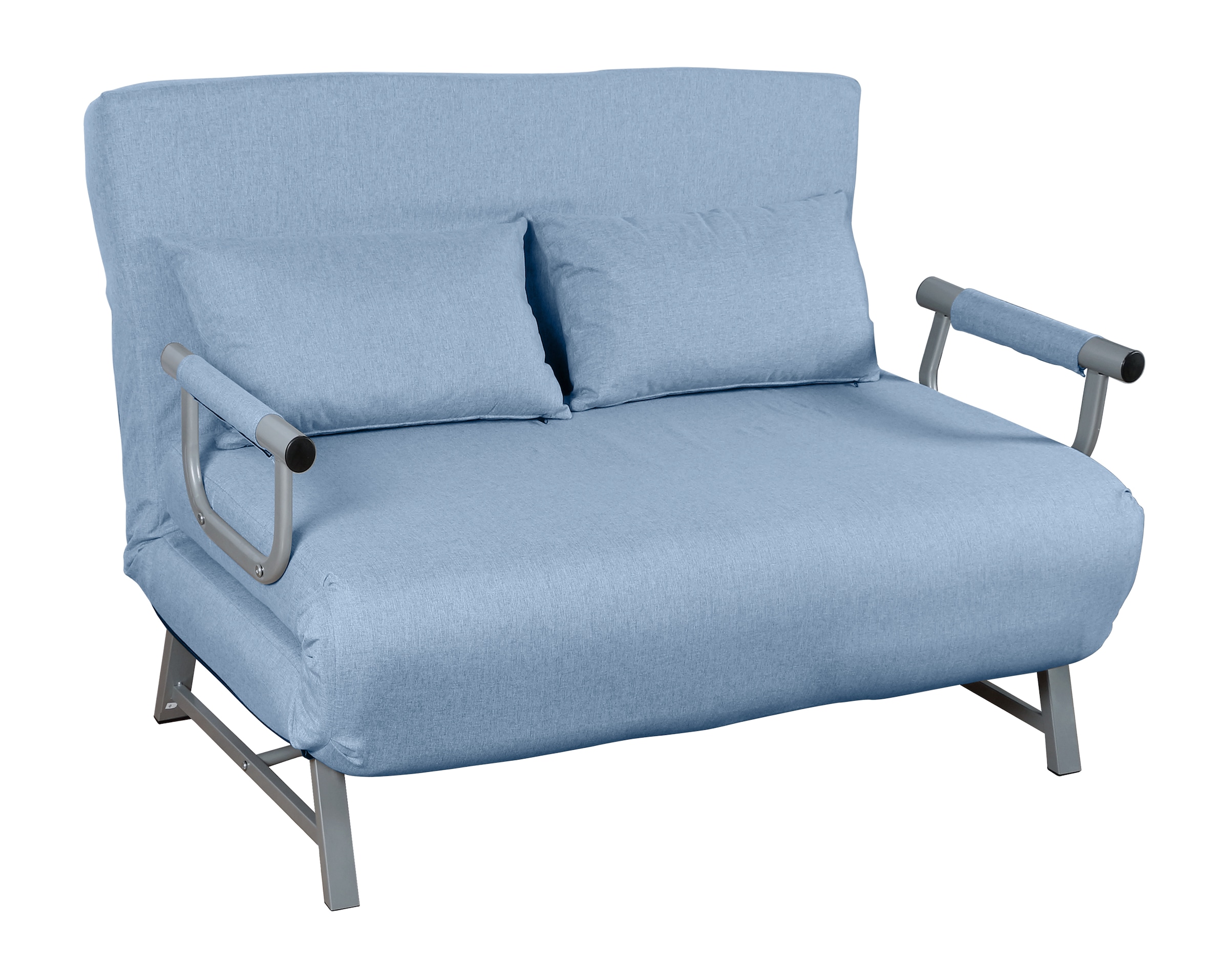 Schlafsofa VCM, B:127cm T:78cmblau, Obermaterial: 90% Holz Wood. 10% Textilmaterial TEXMAT., Wohnzimmer, Sofas, "Schlafsofa Couch Kolino mit