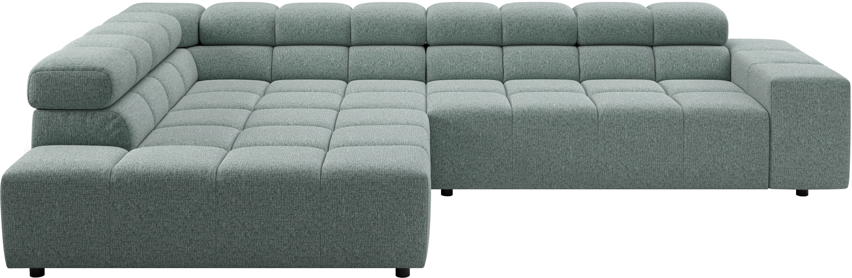 Home affaire Ecksofa "Ancona, Ecksofa, incl. Kopfteilverstellung, Breite 319 cm, L-Form" wahlweise elektrische Sitztiefenverstellung