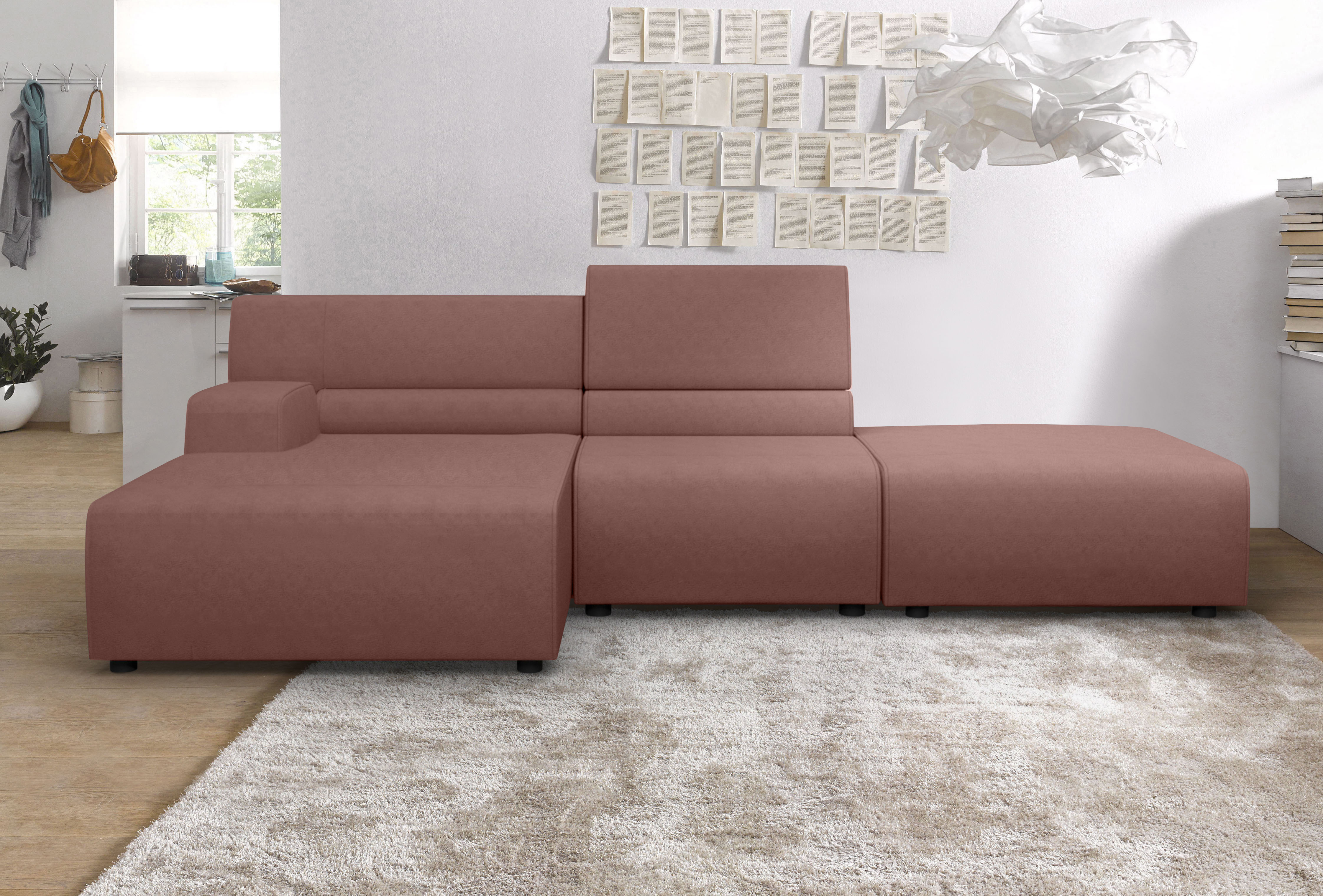 Egoitaliano Ecksofa "Babouche, Designsofa mit außergewöhnlichem Sitzkomfort zum Wohlfühlen"