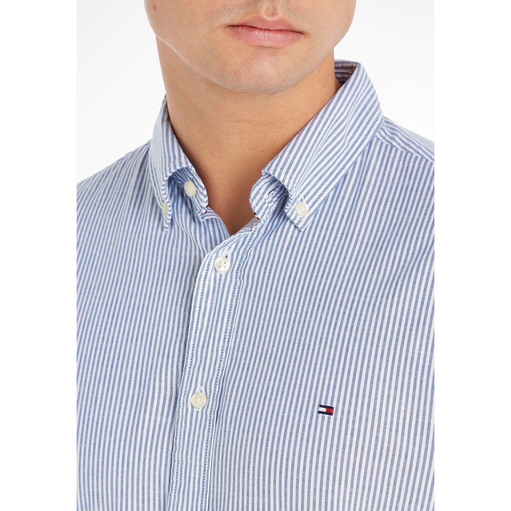 Tommy Hilfiger Streifenhemd »1985 FLEX OXFORD STRIPE RF SHIRT«