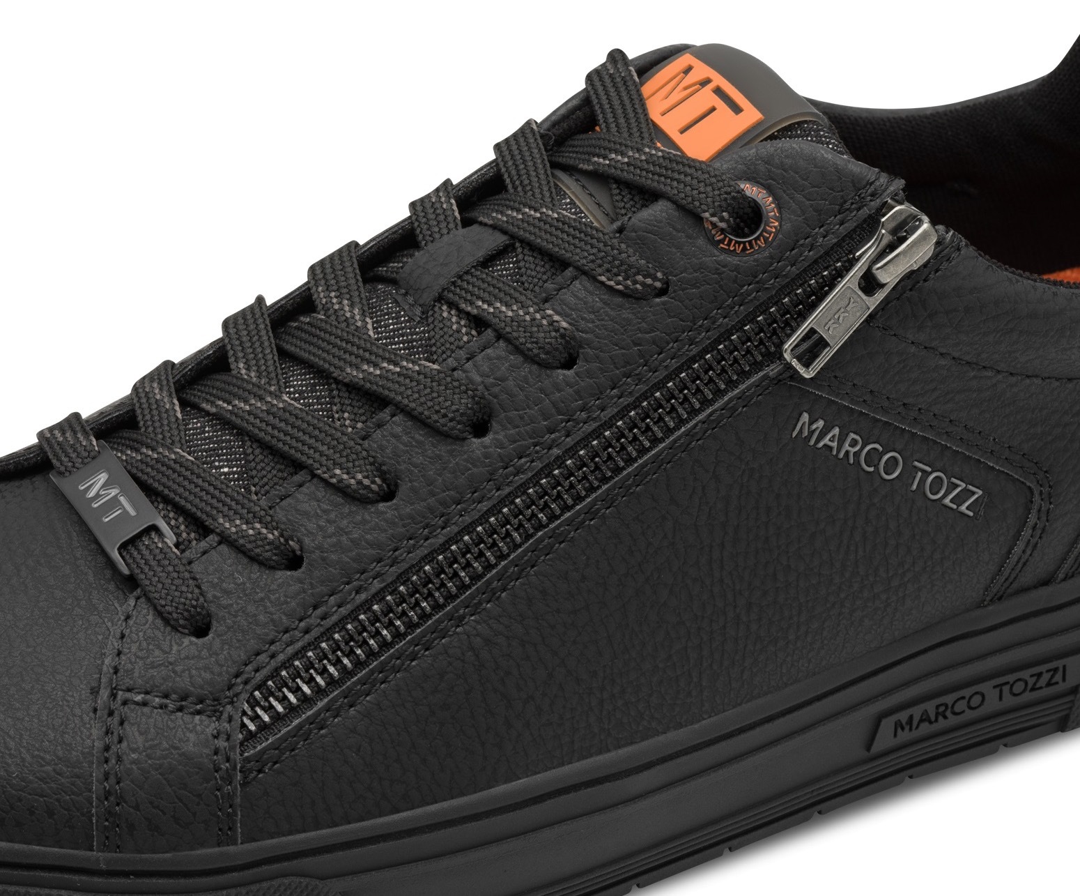 MARCO TOZZI Sneaker, Freizeitschuh, Halbschuh, Schnürschuh mit seitlicher Logoprägung