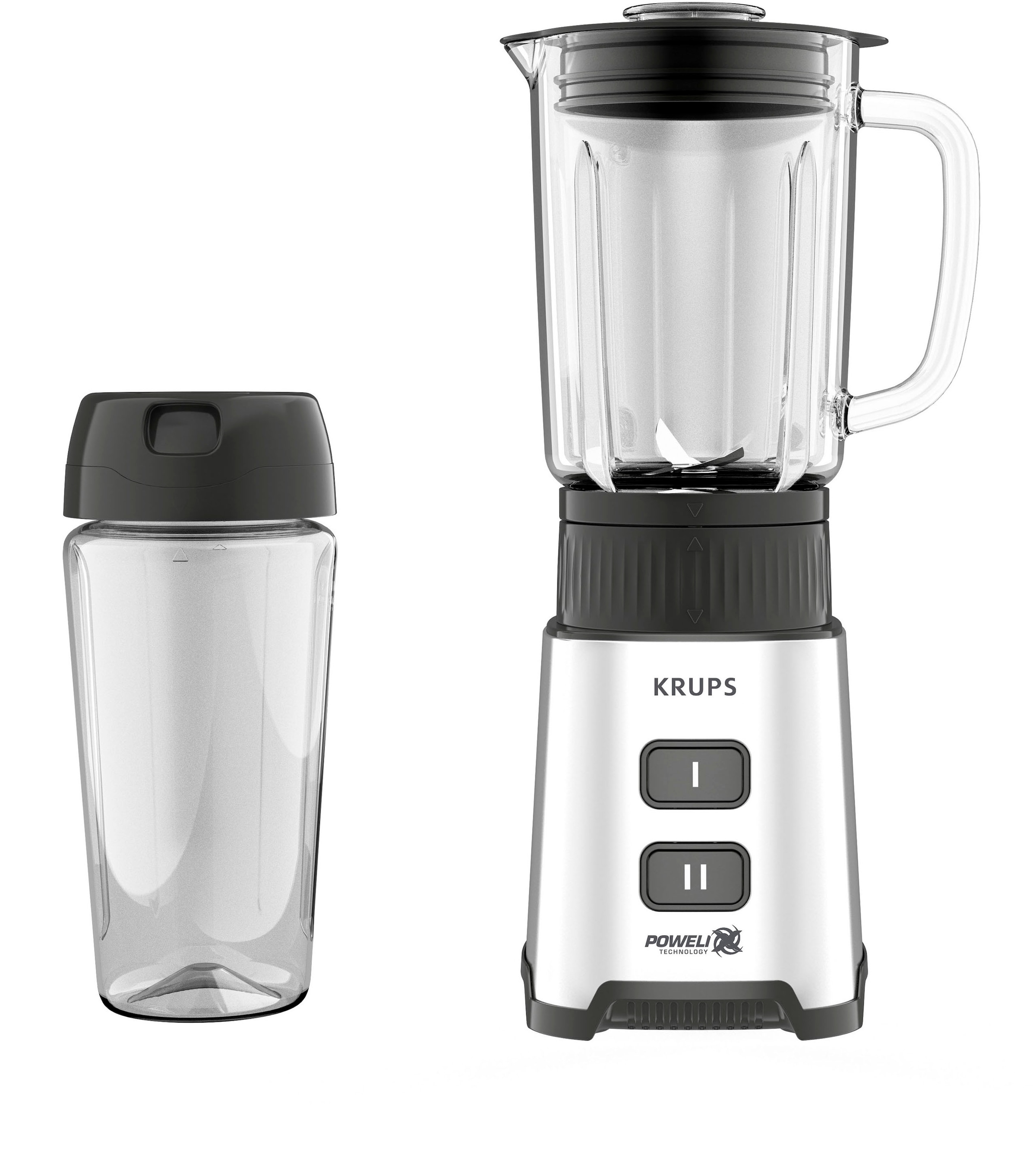 Krups Standmixer »KB17GD Pulseo«, 400 W, herausnehmbare Klingen, 2 Geschwindigkeiten, Textur-Kontrolle