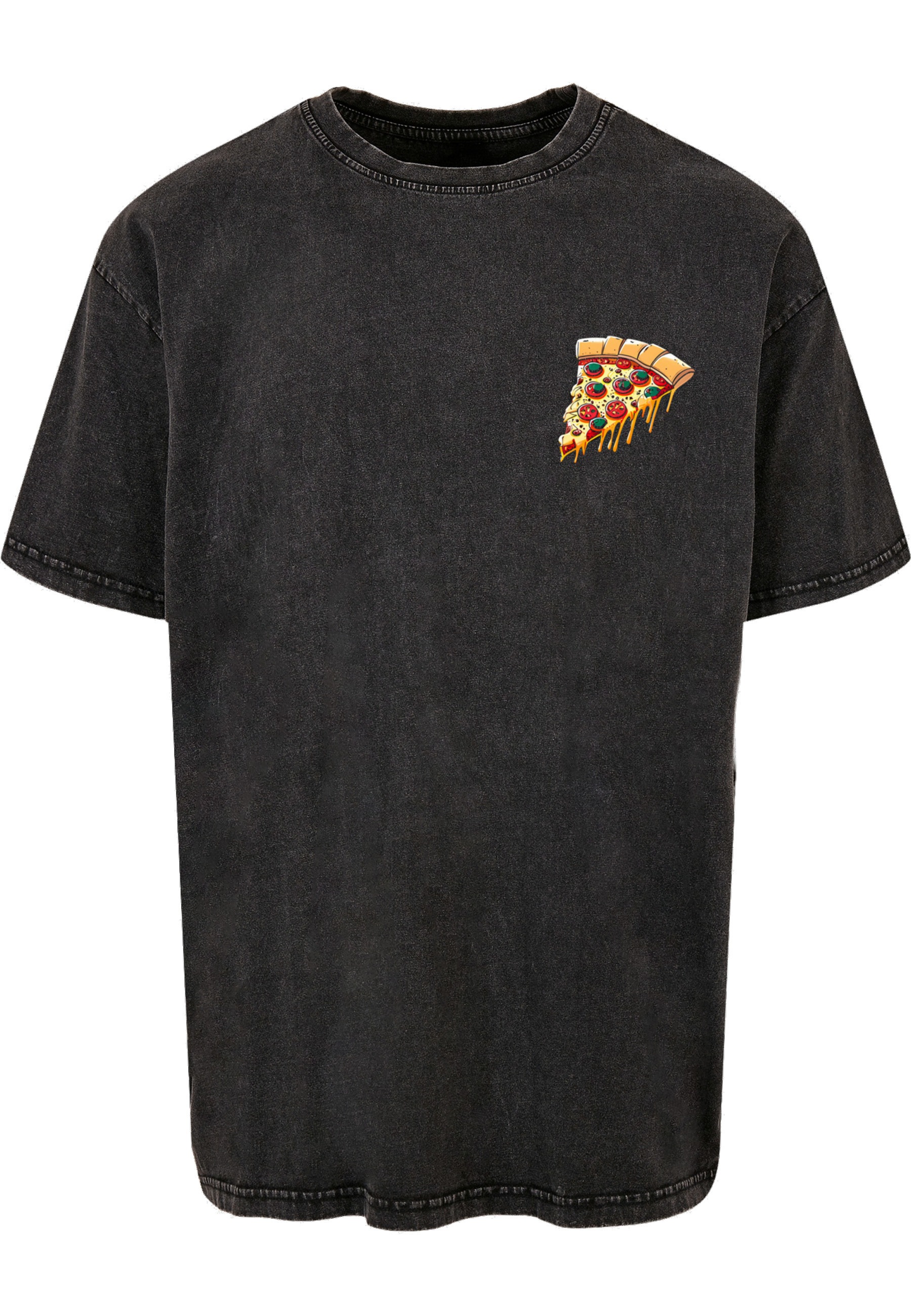 Merchcode T-Shirt "Merchcode Herren Pizza Comic Acid Washed Oversized Tee" 1 Stk.