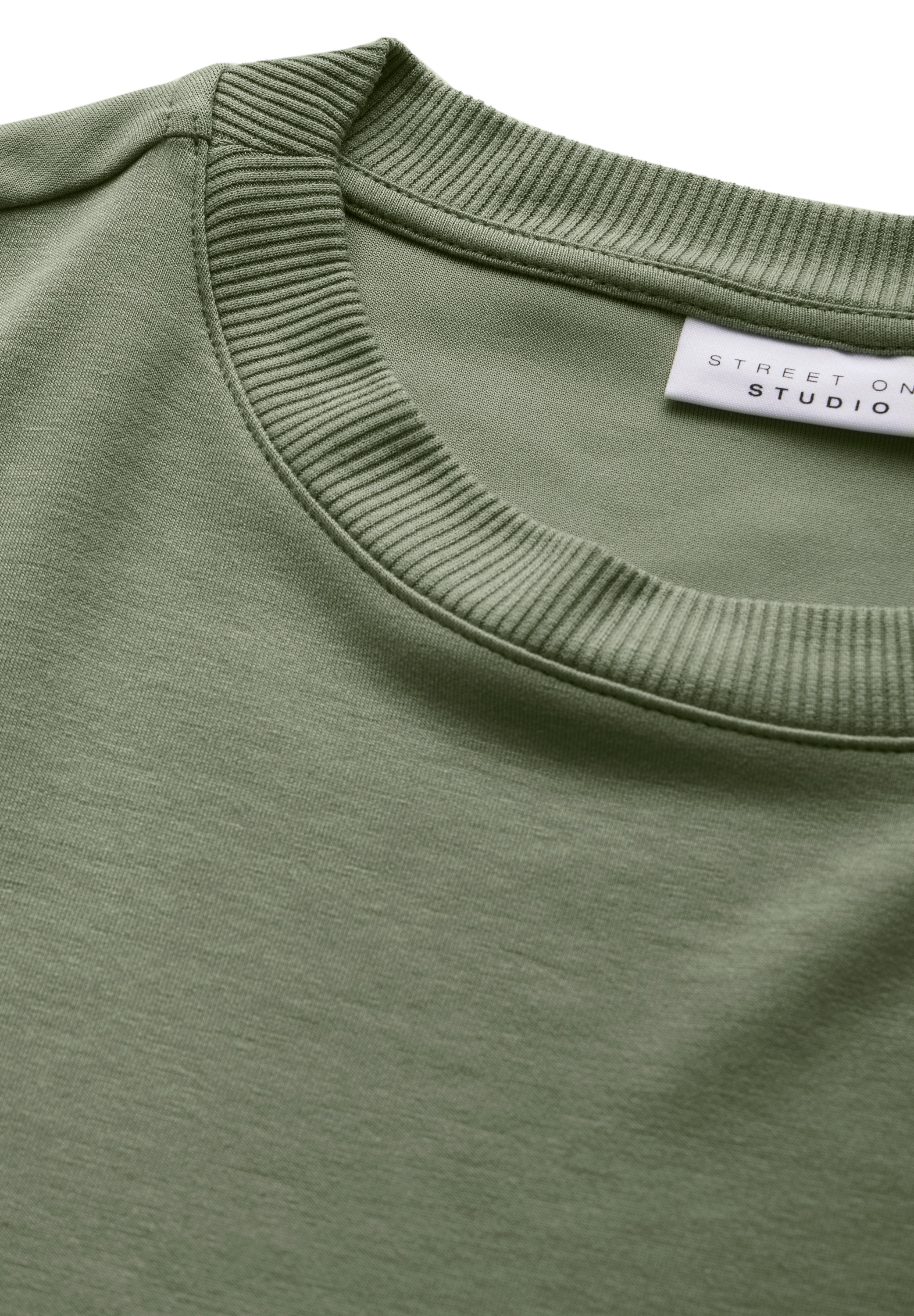 STREET ONE STUDIO Langarmshirt, mit Tunnelzug am Saum