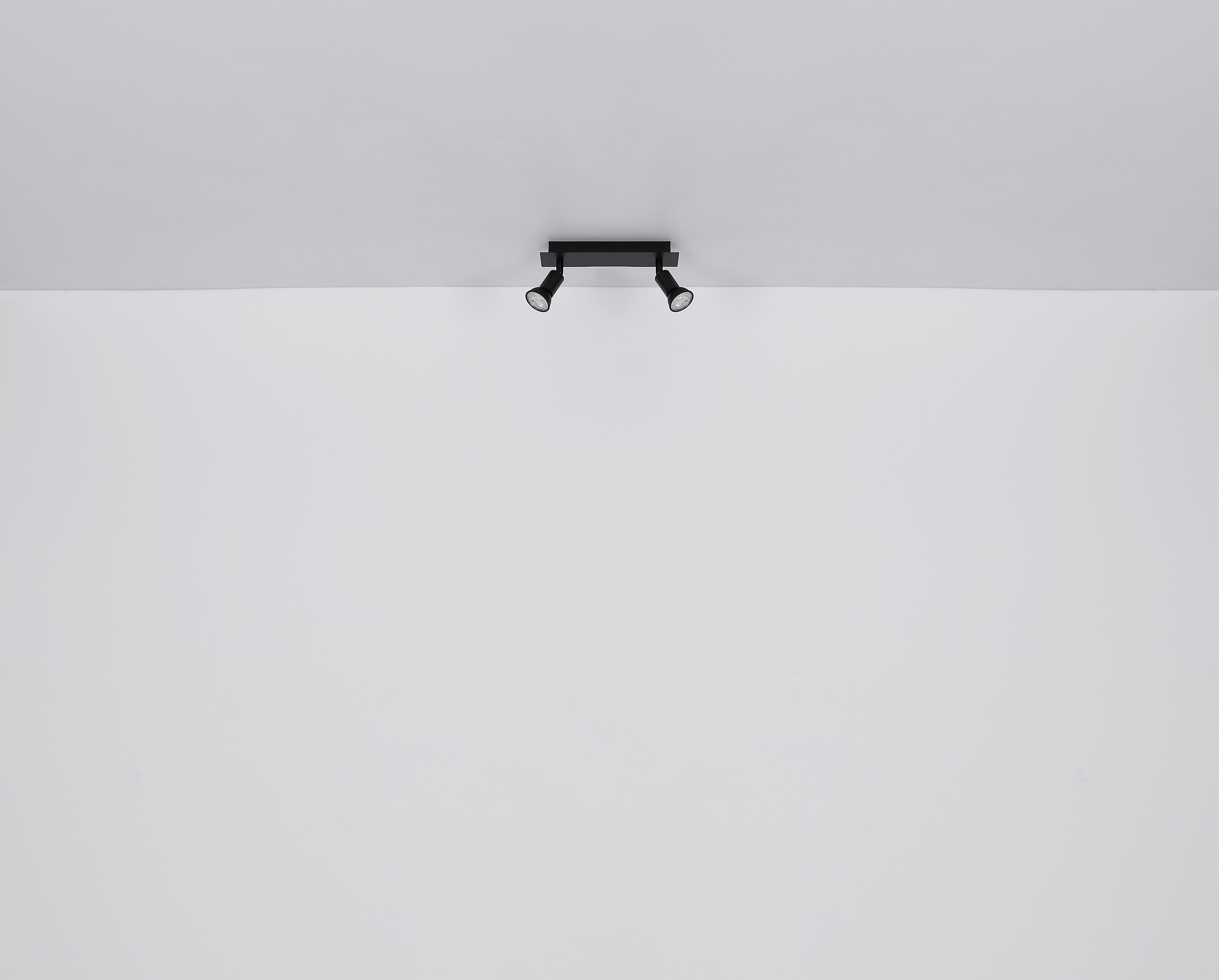 GLOBO LIGHTING Deckenstrahler »DREW«, Leuchtmittel GU10 | ohne Leuchtmittel, Deckenspot/Holz/schwarz/LxBxH: 400x60x90mm