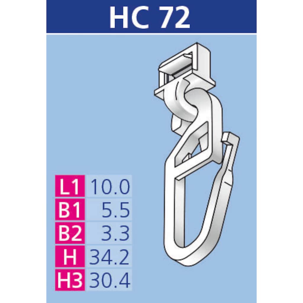 HINNO Klick-Gleiter »hinno-clic HC72«, (20 St.)