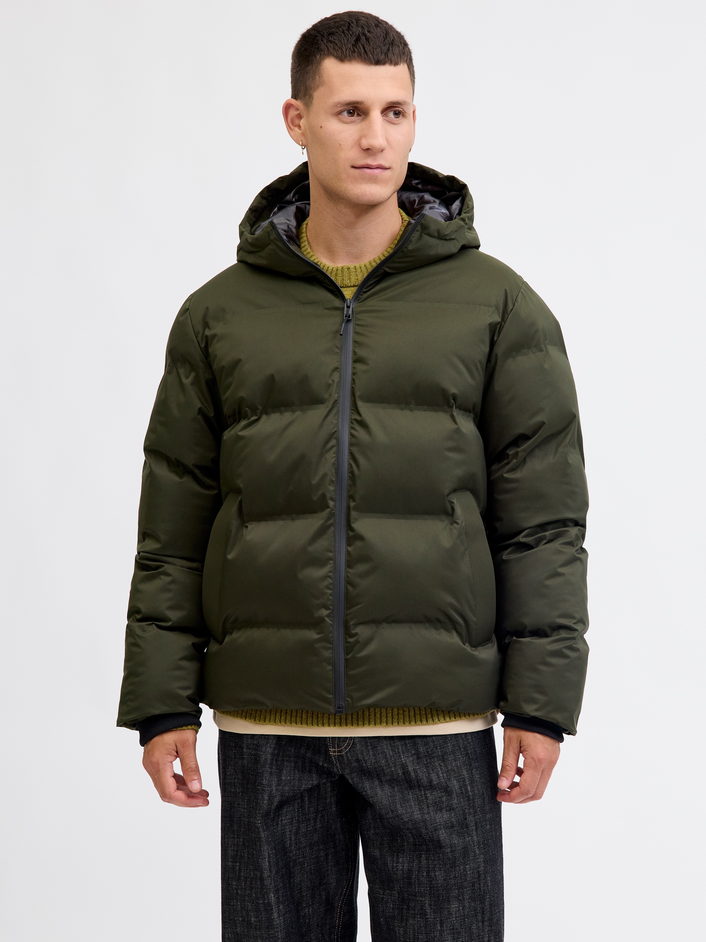 Jack & Jones Steppjacke "JJKAITO PUFFER JACKET BF" mit Kapuze günstig online kaufen