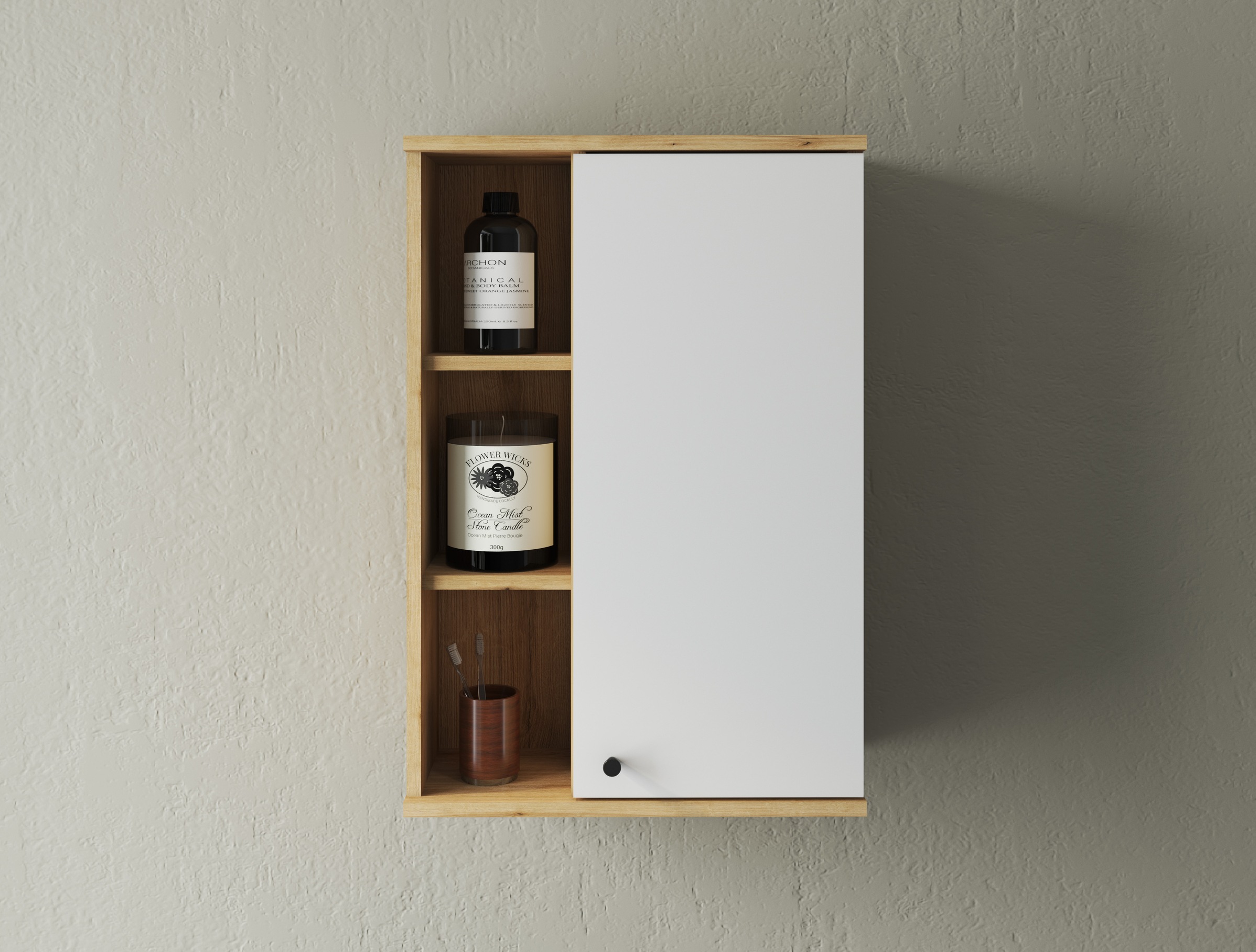 Home affaire Hängeschrank "Oslo, Badschrank mit Knopfgriff, Wandschrank im günstig online kaufen