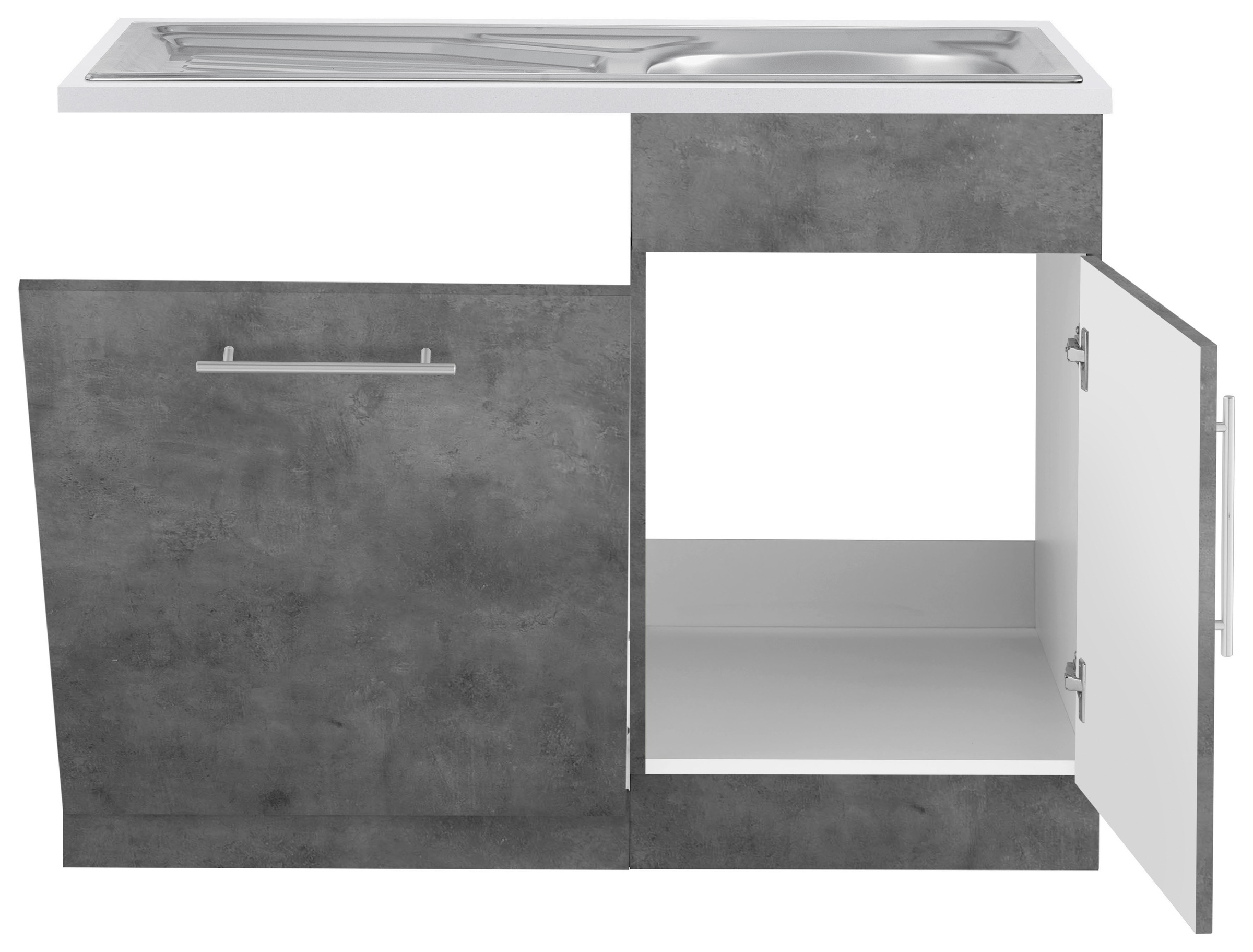 wiho Küchen Spülenschrank »"Cali"«, 110 cm breit, inkl. Tür/Sockel für Geschirrspüler