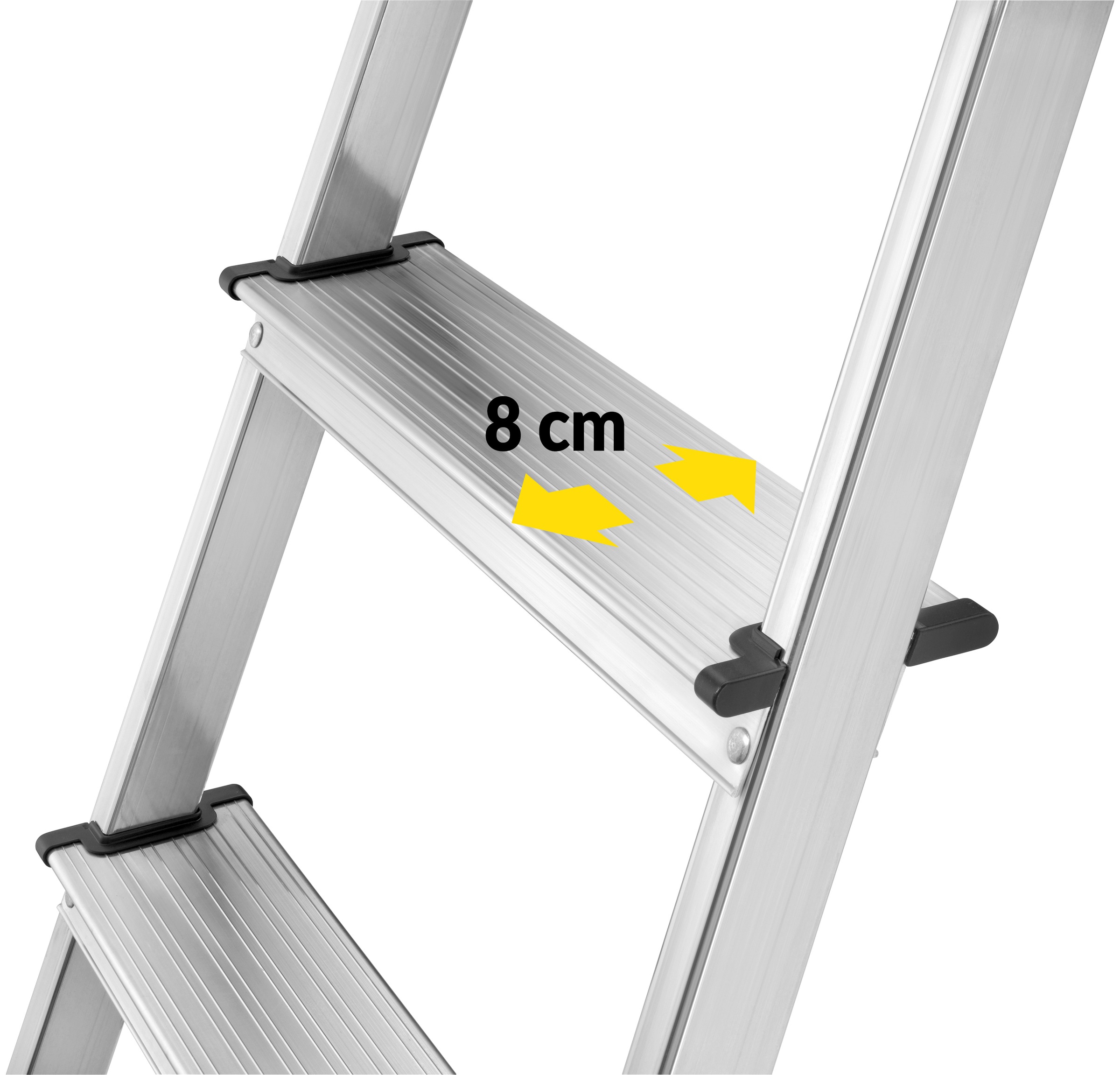 Hailo Stehleiter »L60 StandardLine«, Alu-Sicherheits-Stehleiter 4 Stufen