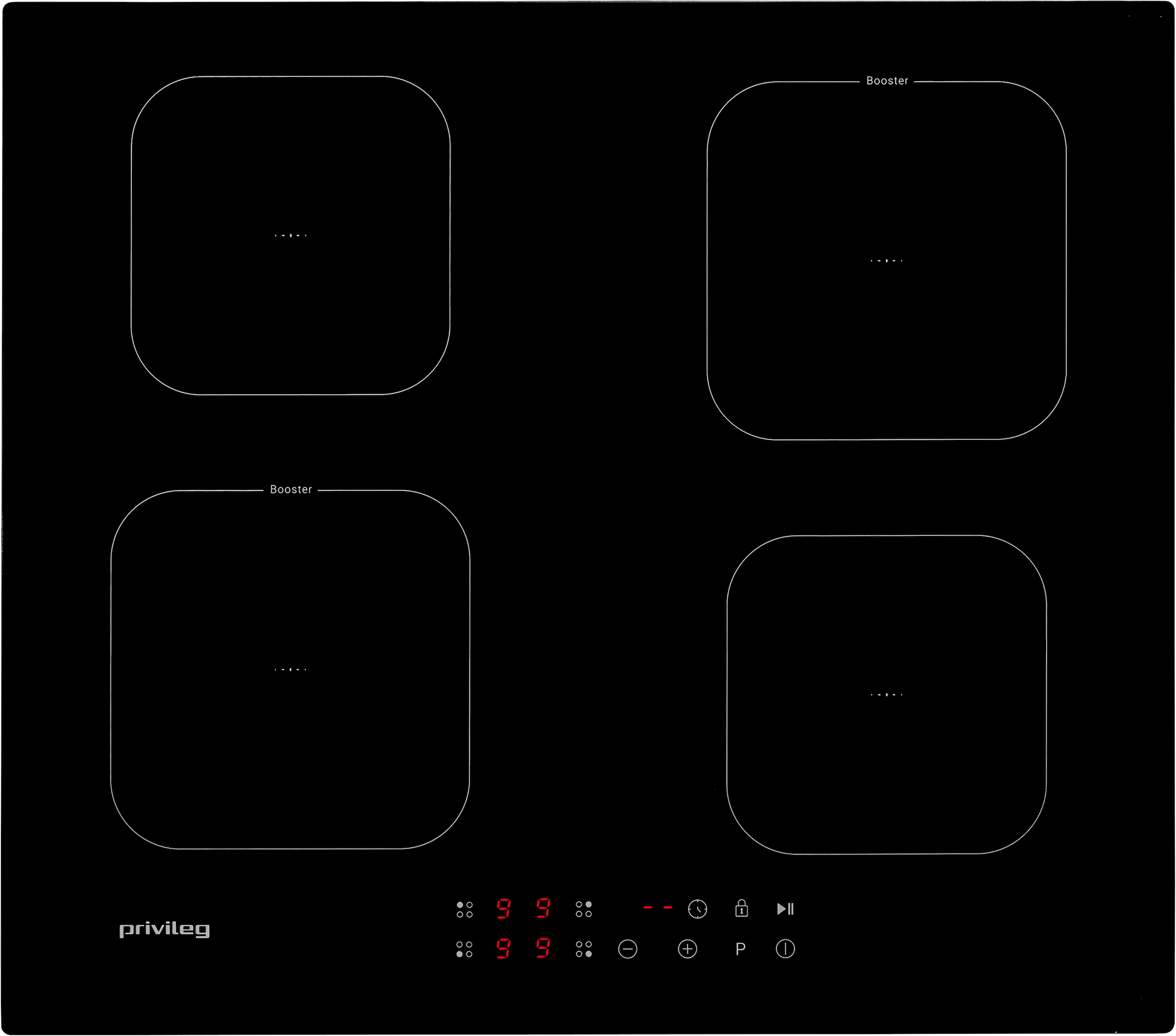 Privileg Induktions-Kochfeld "PS F 71Q60 NE" Booster Induktion - schnelles günstig online kaufen