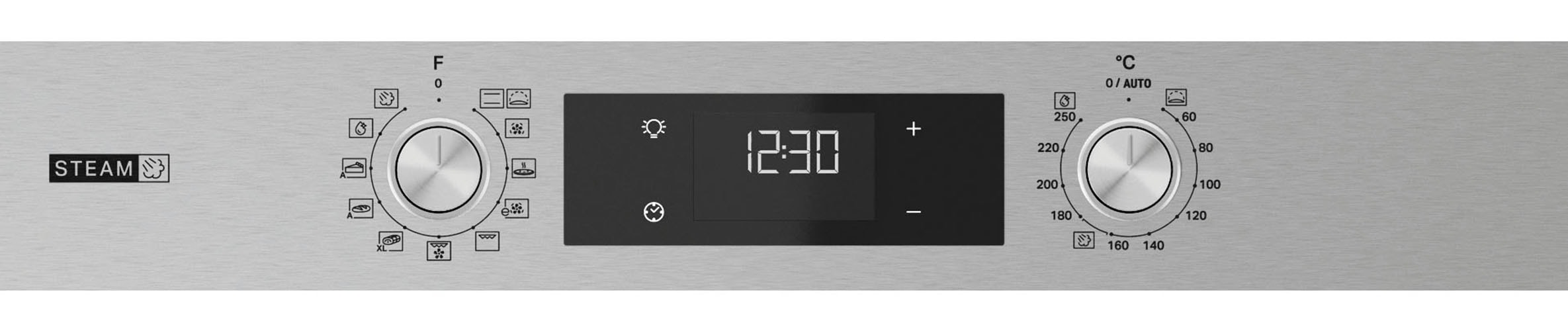 BAUKNECHT Einbaubackofen  »BBA2S85HU1«, mit 1-fach-Teleskopauszug, Gentle Steam