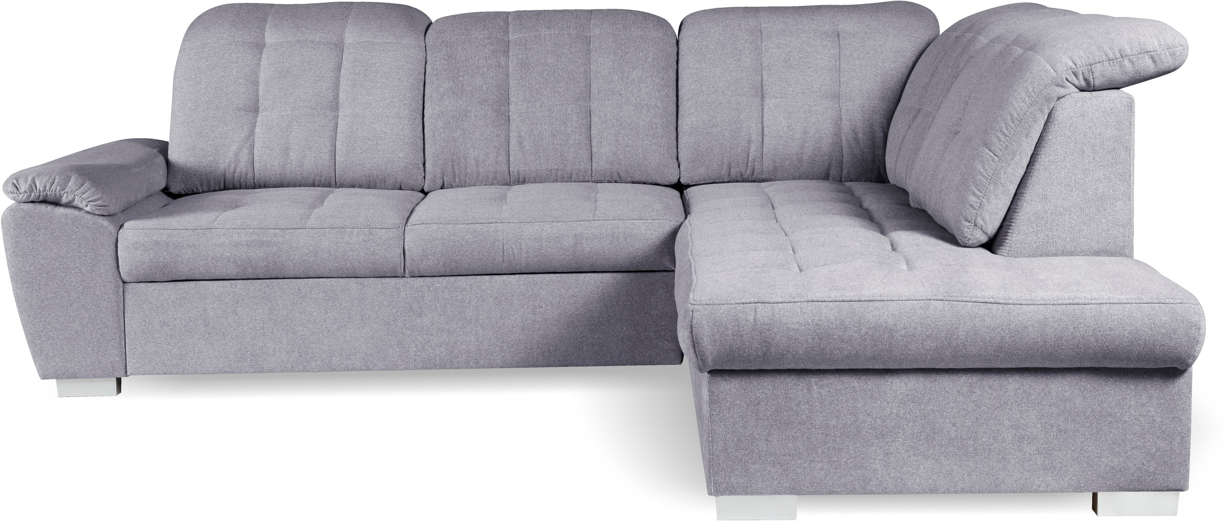 WERK2 Ecksofa »Brindisi, bequem und komfortabel, L-Form«, mit verstellbaren Kopfteilen, Bettfunktion & Bettkasten