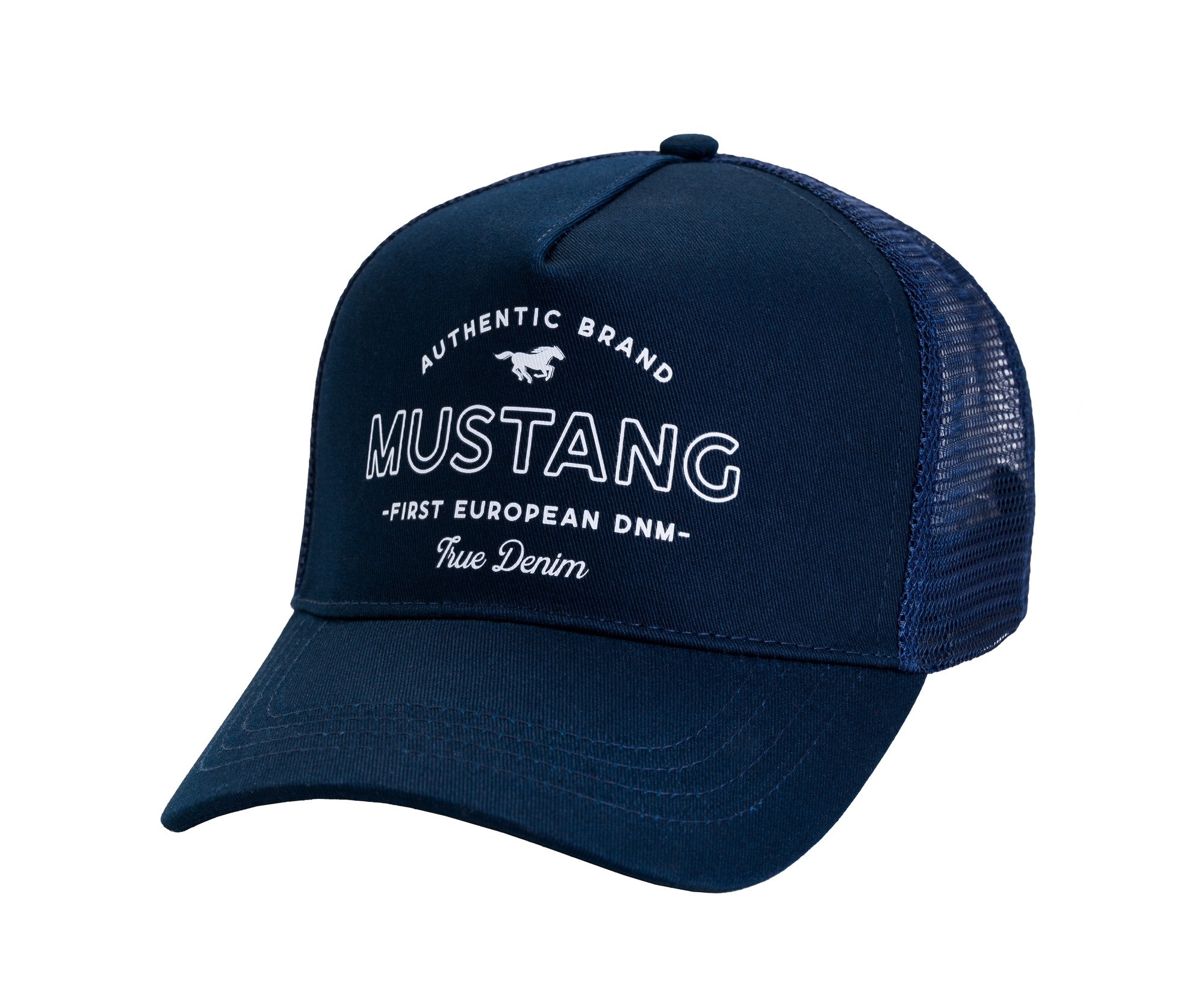 MUSTANG Baseball Cap 1 Stk. gerundeter Schirm, Größenverstellbar, Markenlogo vorne