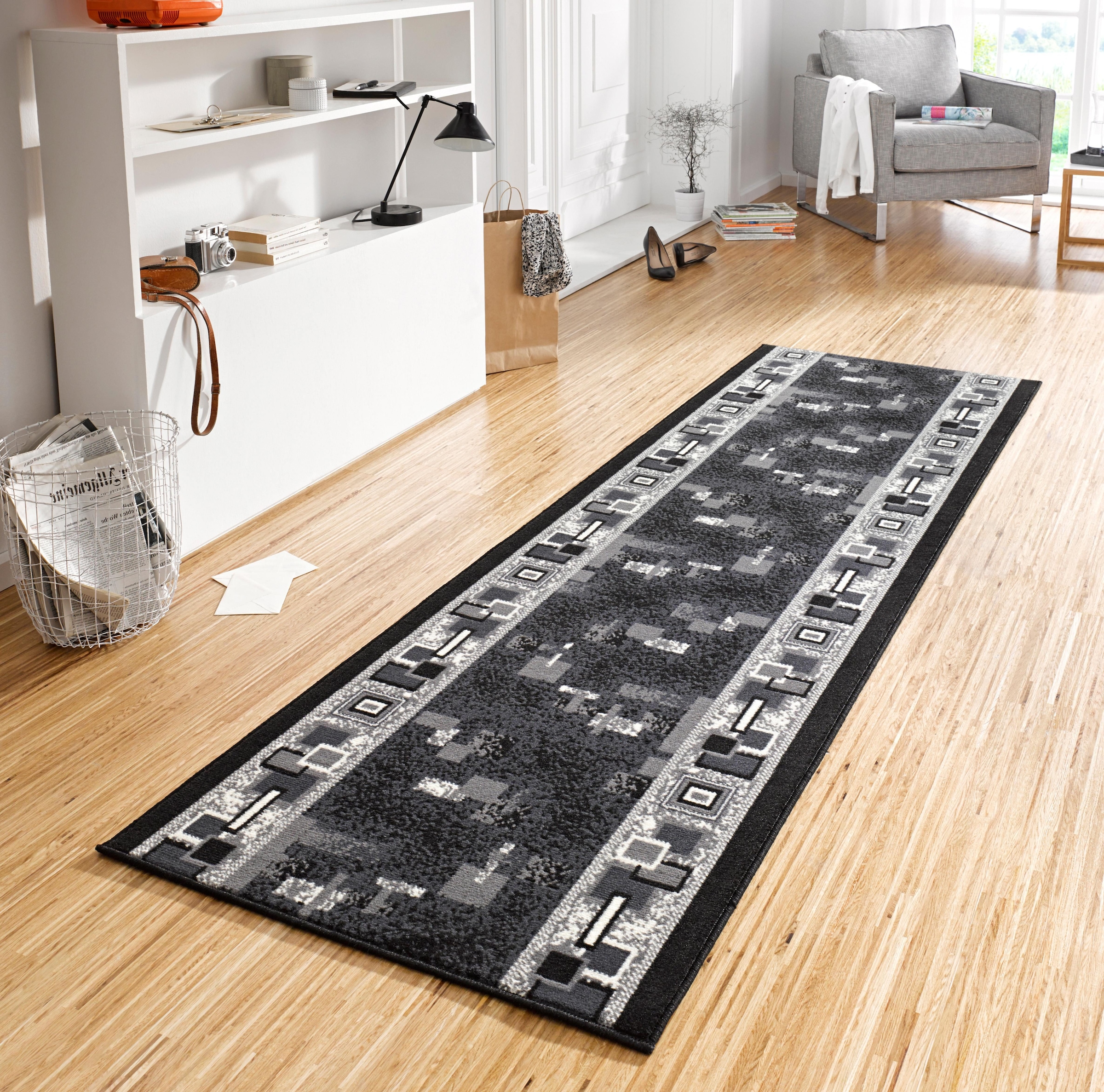 HANSE Home Läufer »Cube«, rechteckig, 9 mm Höhe, Kurzflor, Teppichläufer, Küchenläufer, Teppich, Küche, Flur, Rauten