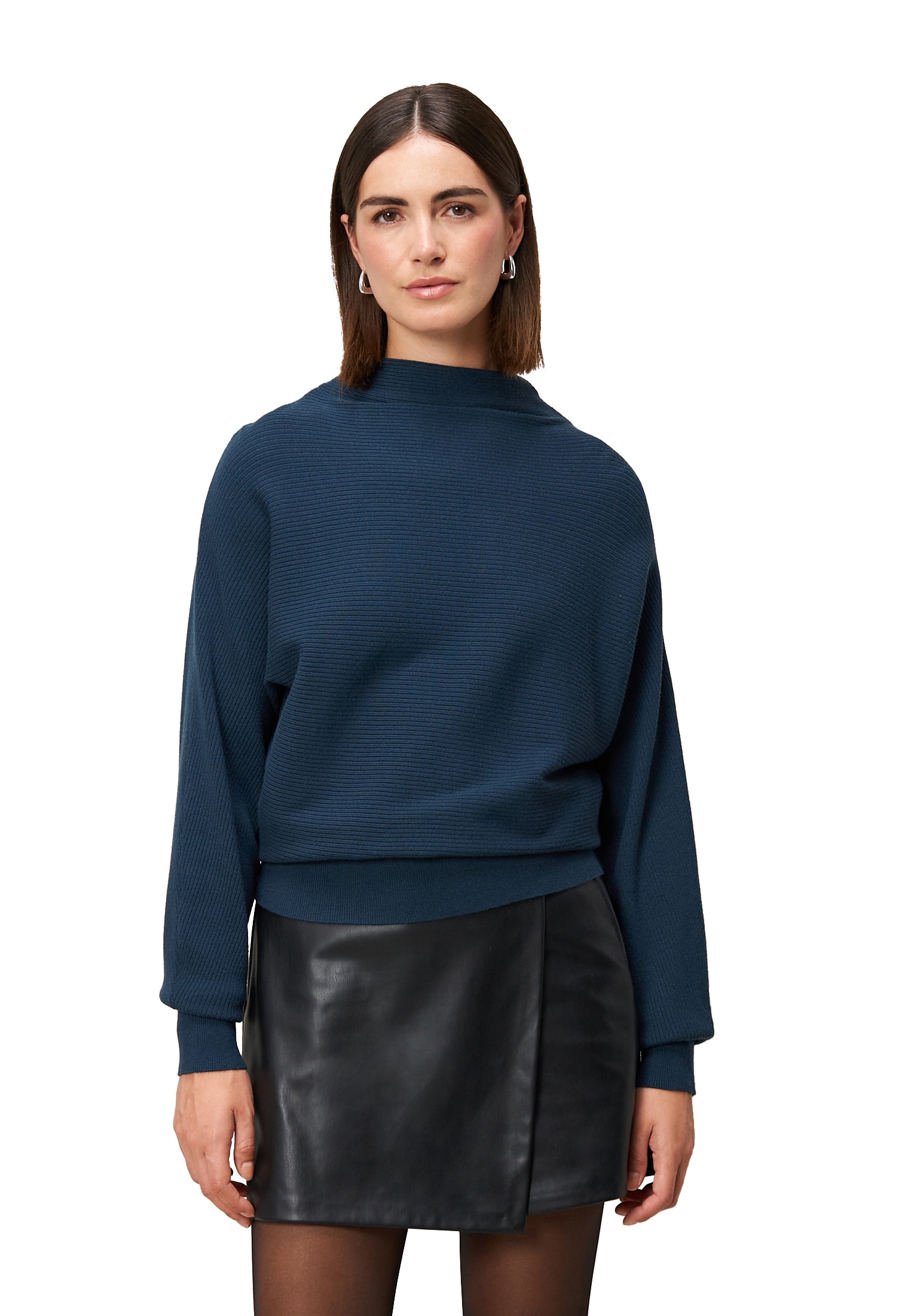 Zero Strickpullover "Damen Pullover strukturiert mit Stehkragen" 1 Stk. tlg günstig online kaufen