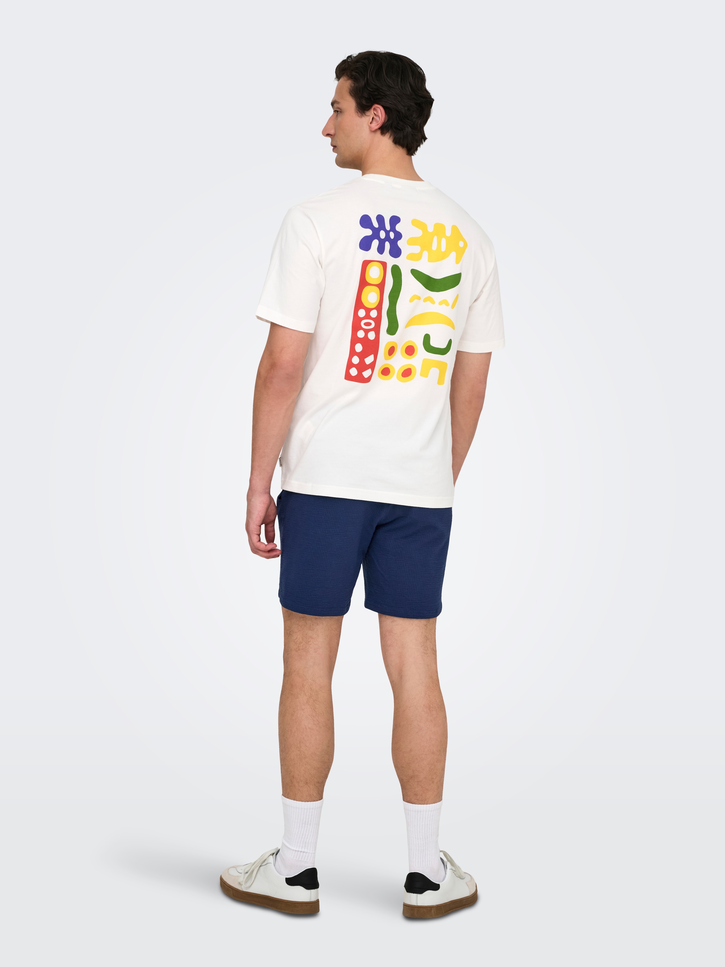 ONLY & SONS Shorts »ONSKIAN LIFE REG SEERSUCKER SHORTS NOOS«