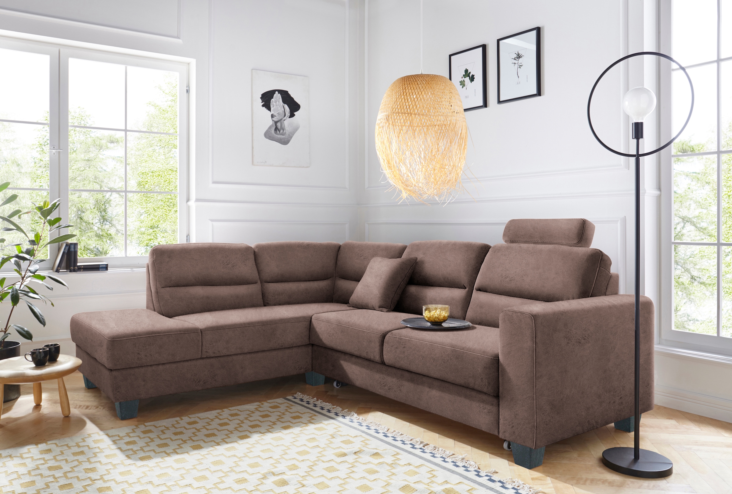 TRENDMANUFAKTUR Ecksofa "Chamber, zeitlos & elegant, bequem, L-Form", inklu günstig online kaufen