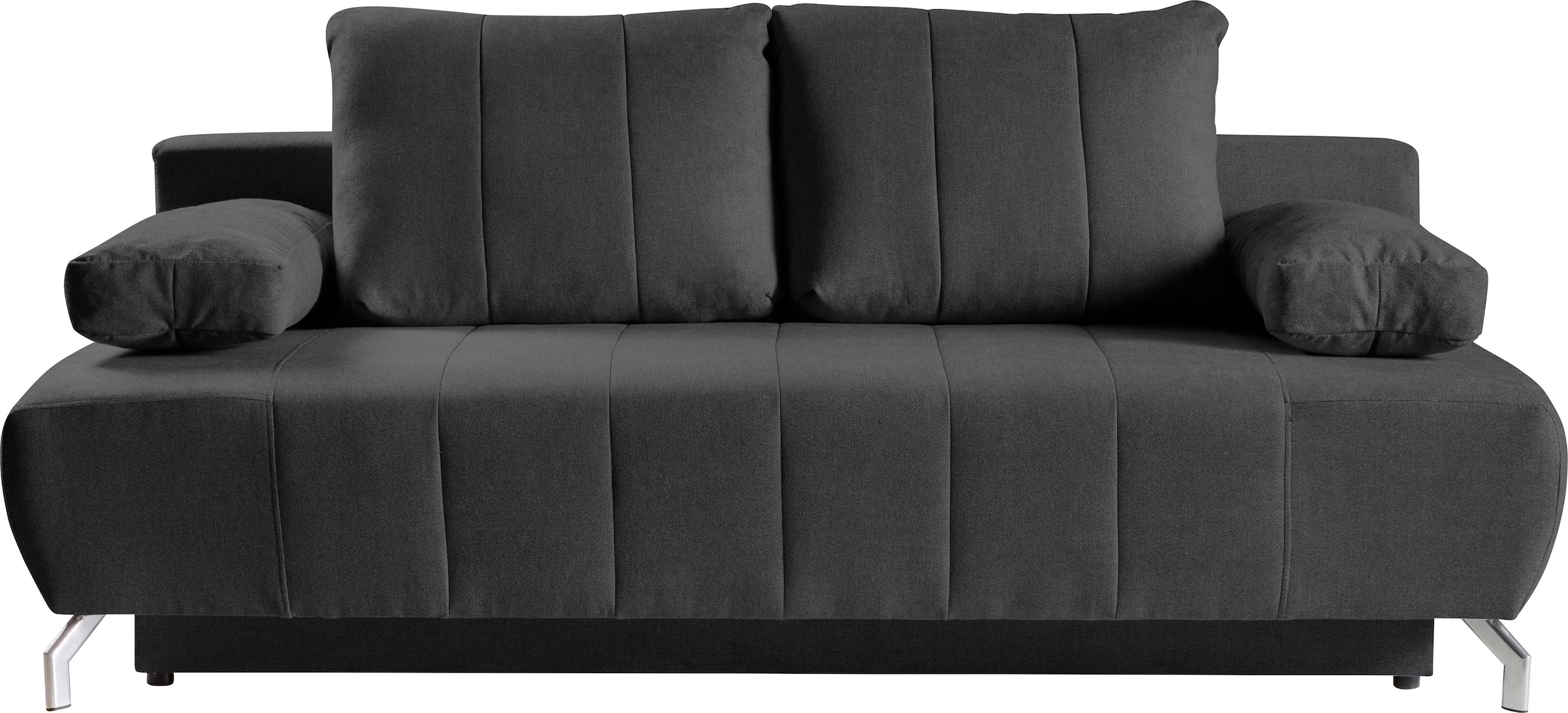 WERK2 Schlafsofa "Troya", 2-Sitzer Sofa und Schlafcouch mit Federkern & Bettkasten