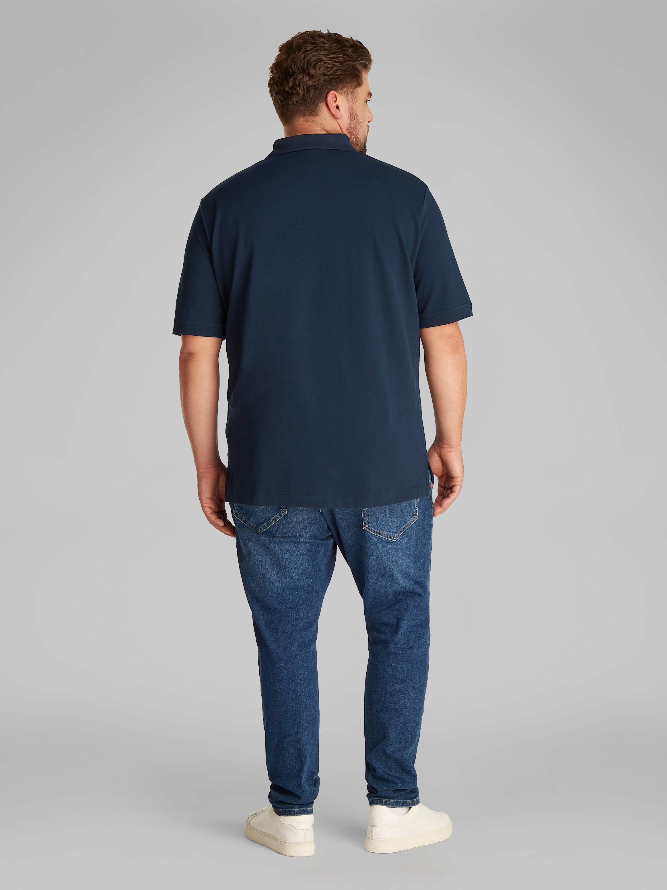 Calvin Klein Big&Tall Poloshirt »BT-STRETCH PIQUE SLIM POLO«, in großen Größen mit Polokragen