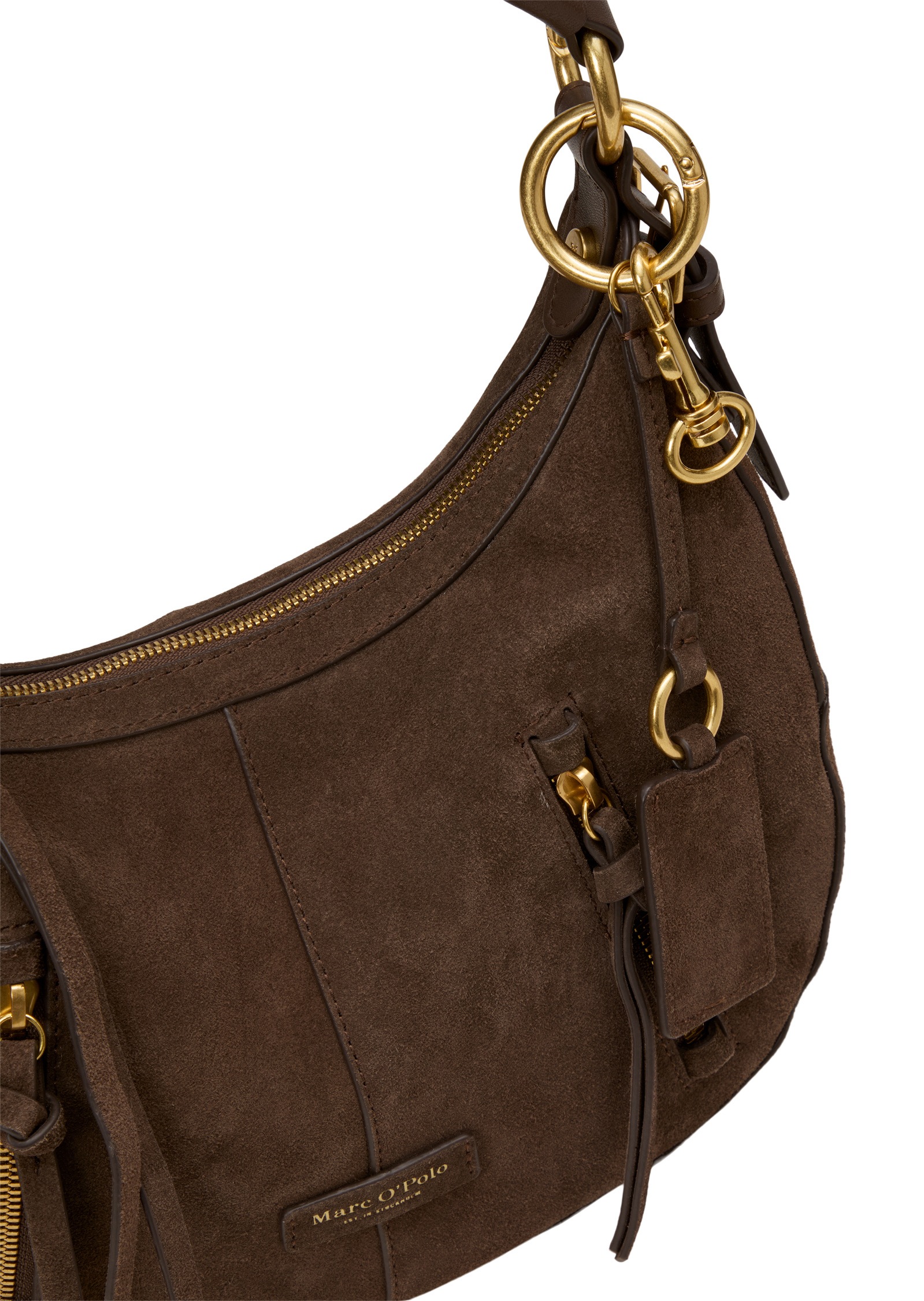 Marc O'Polo Umhängetasche »aus weichem Veloursleder«