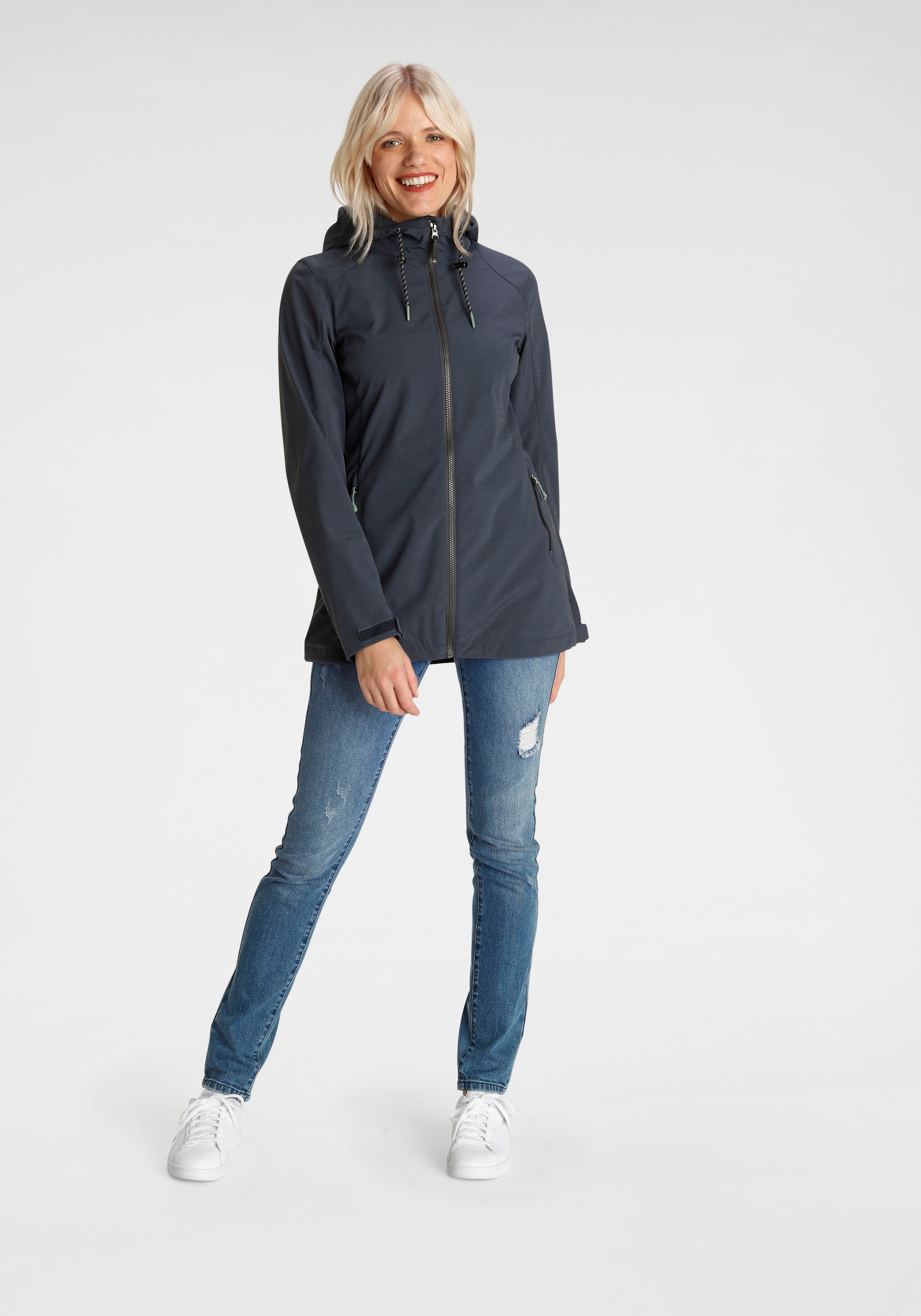 Polarino Outdoorjacke, mit Kapuze