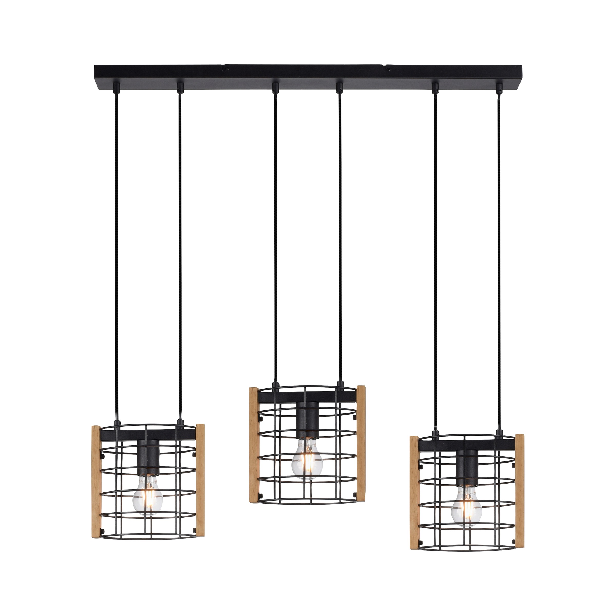 JUST LIGHT Pendelleuchte »DRAIN«, 3 flammig, Leuchtmittel E27 | ohne Leuchtmittel, ExklusiveE27