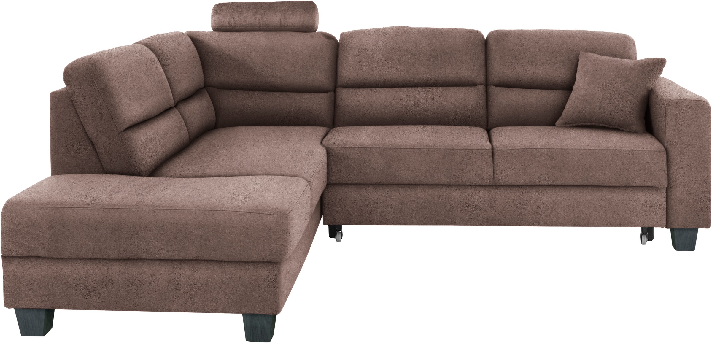 TRENDMANUFAKTUR Ecksofa »Chamber, zeitlos und modern, hoher Sitzkomfort, L-Form«, wahlweise mit Schlaffunktion