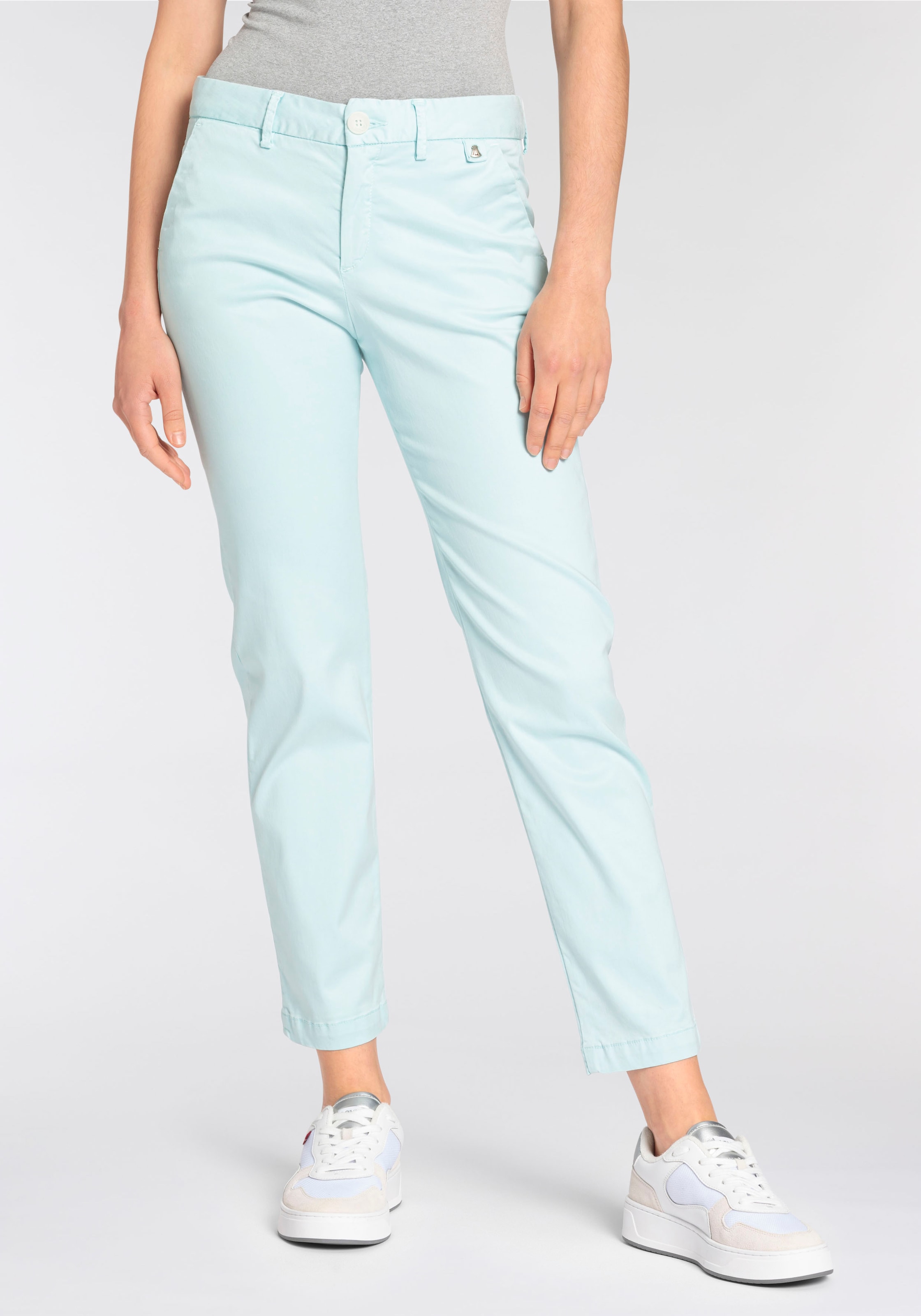 Herrlicher Stretch-Hose "Lovley Straight Satin Powerstrech" Straight Fit günstig online kaufen