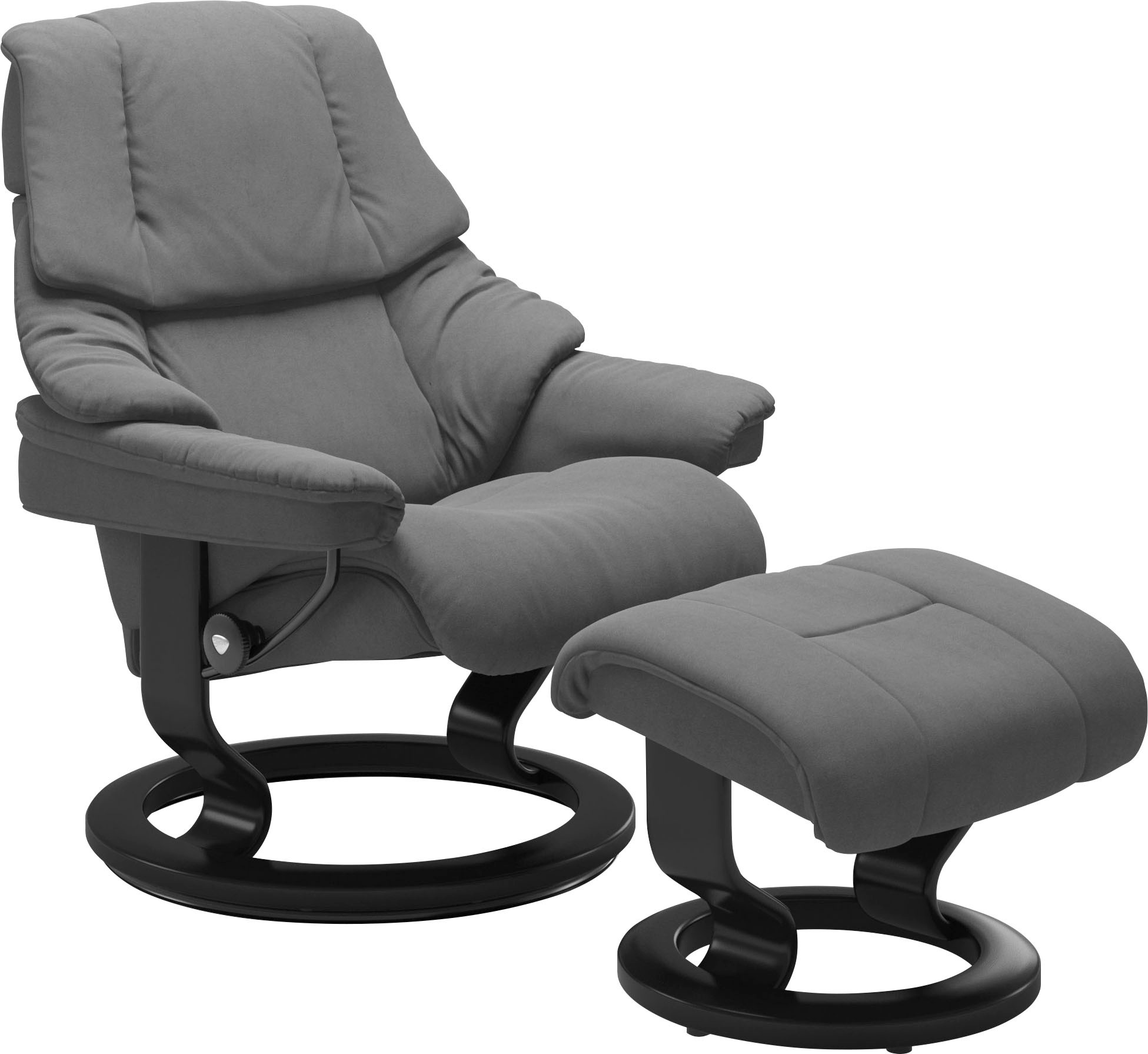 Stressless® Relaxsessel-Set »Reno«, mit Hocker, mit Classic Base, Größe S, M & L, Gestell Schwarz